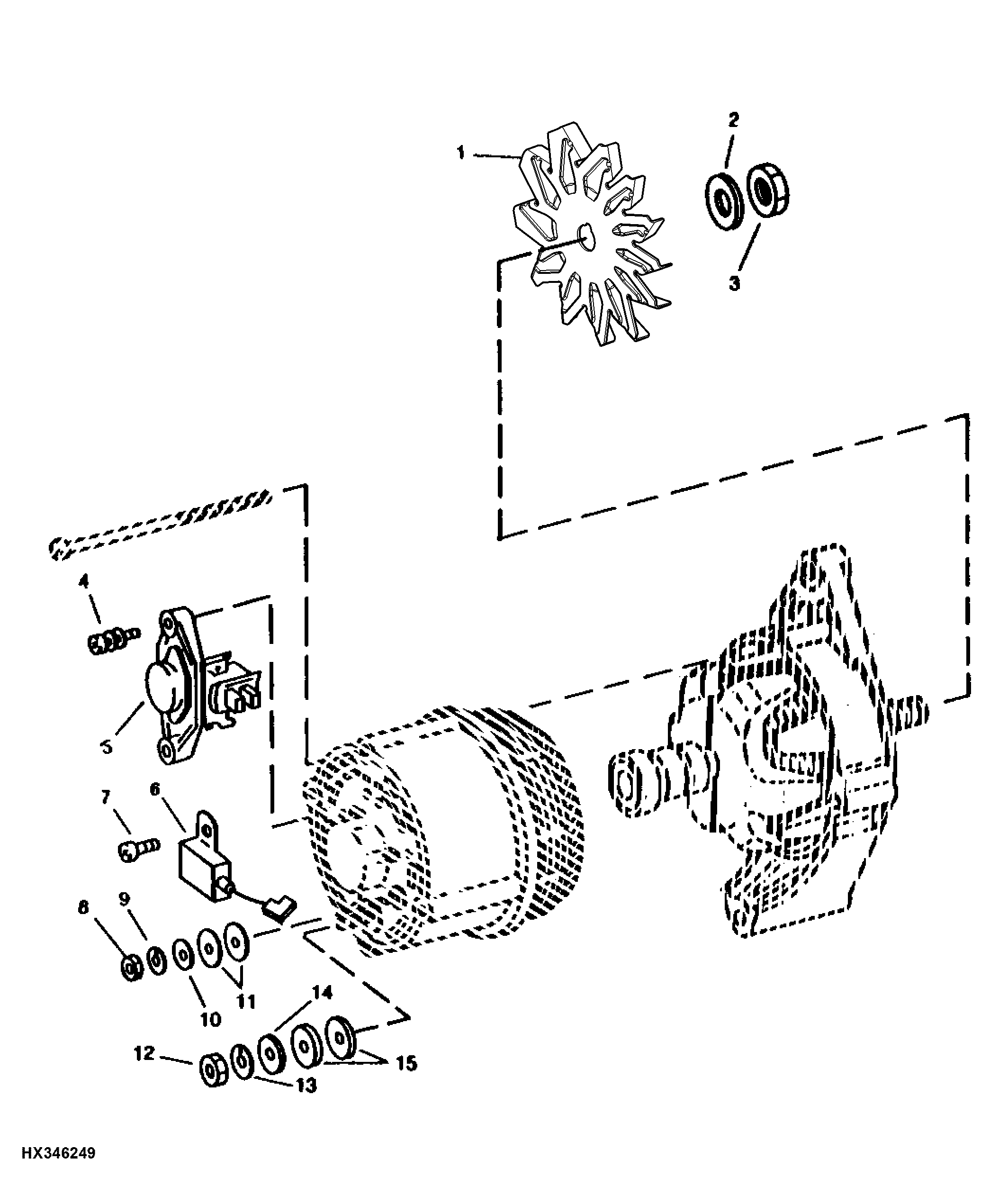 BOSCH ALTERNATOR AND VOLTAGE REGULATOR ( 95 AMP )