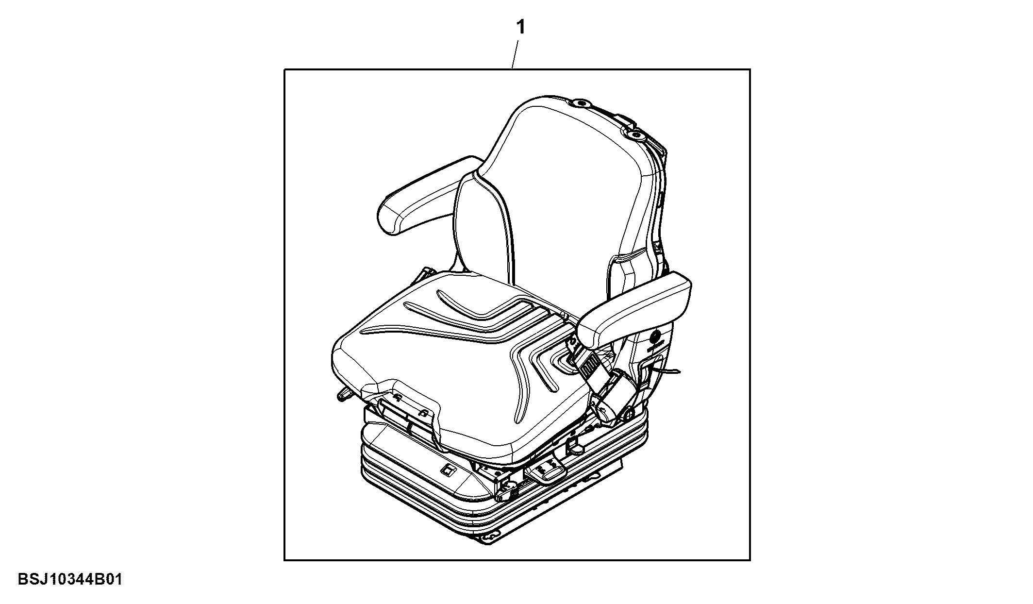 Attachment, Seat Assembly, W/ Air Suspension
