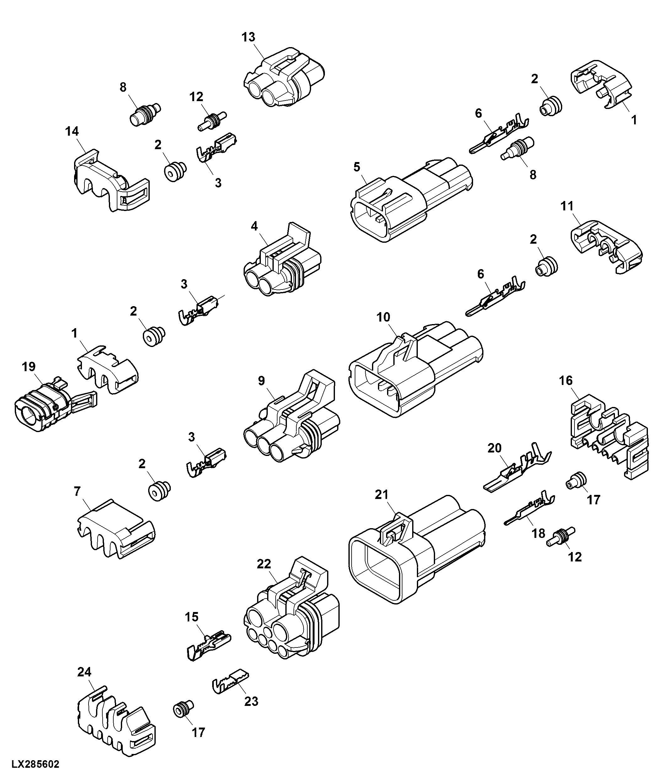 Connectors 2-, 3- and 7- Terminal, Metri Pack