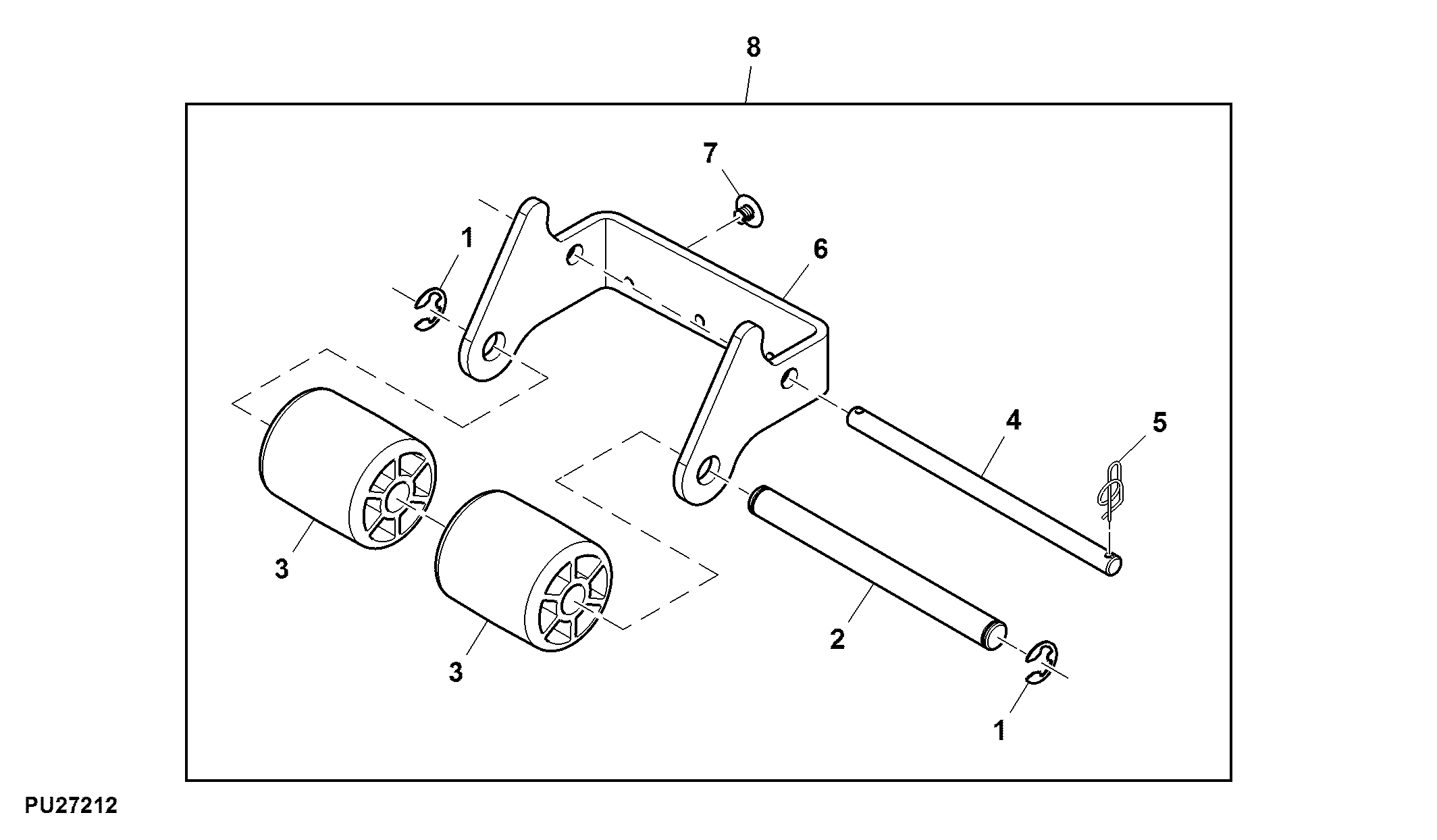 Front Roller Kit, 54 High Capacity ( - 060000)