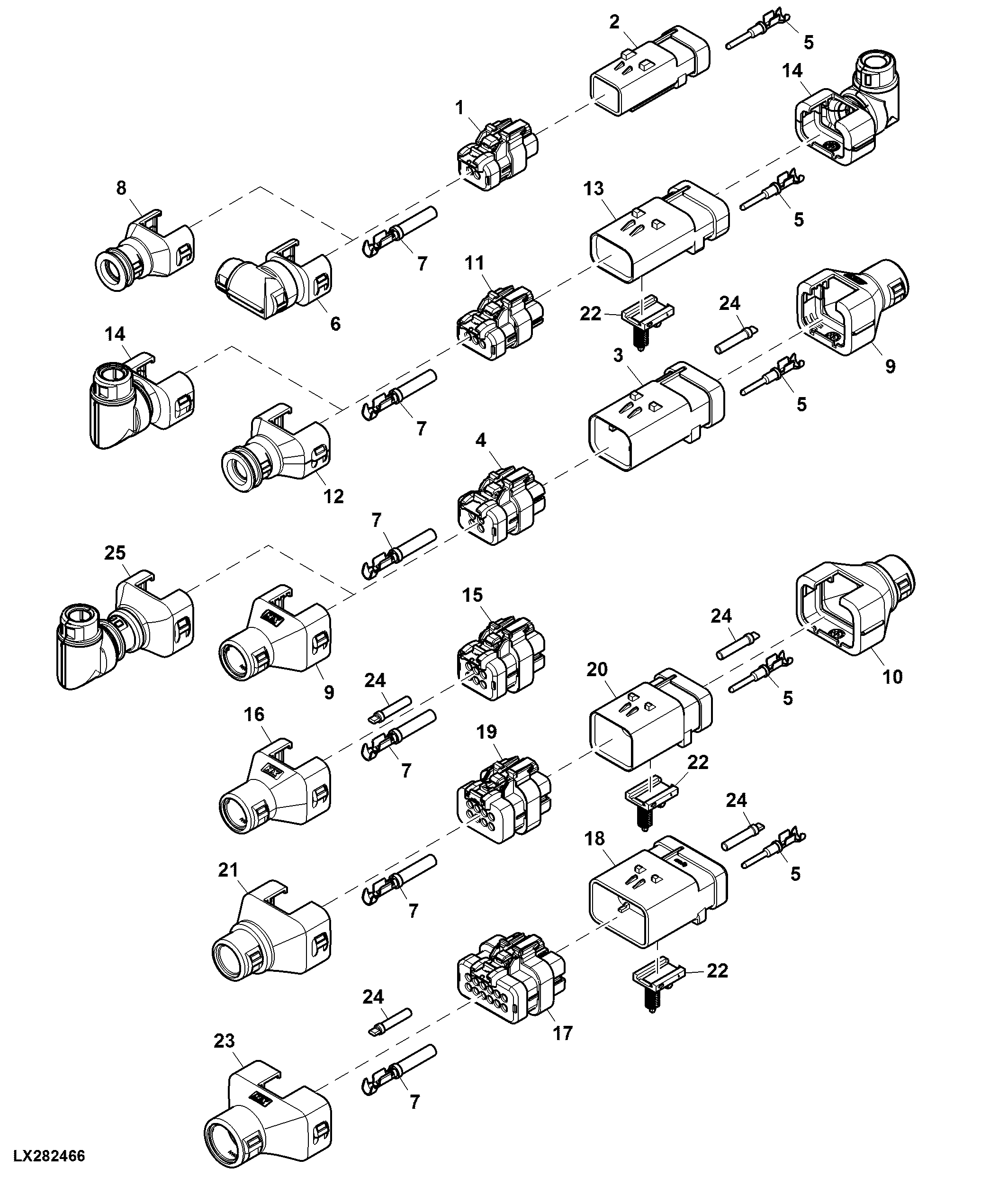 Connectors, 2-, 3-, 4-, 6-, 8- and 12- Terminal