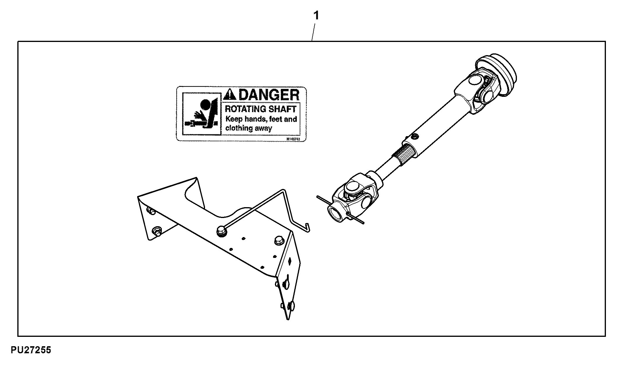 Attachment, Implement Drive and Shield, 47" / 54" Snowblower (For USA and Canada)