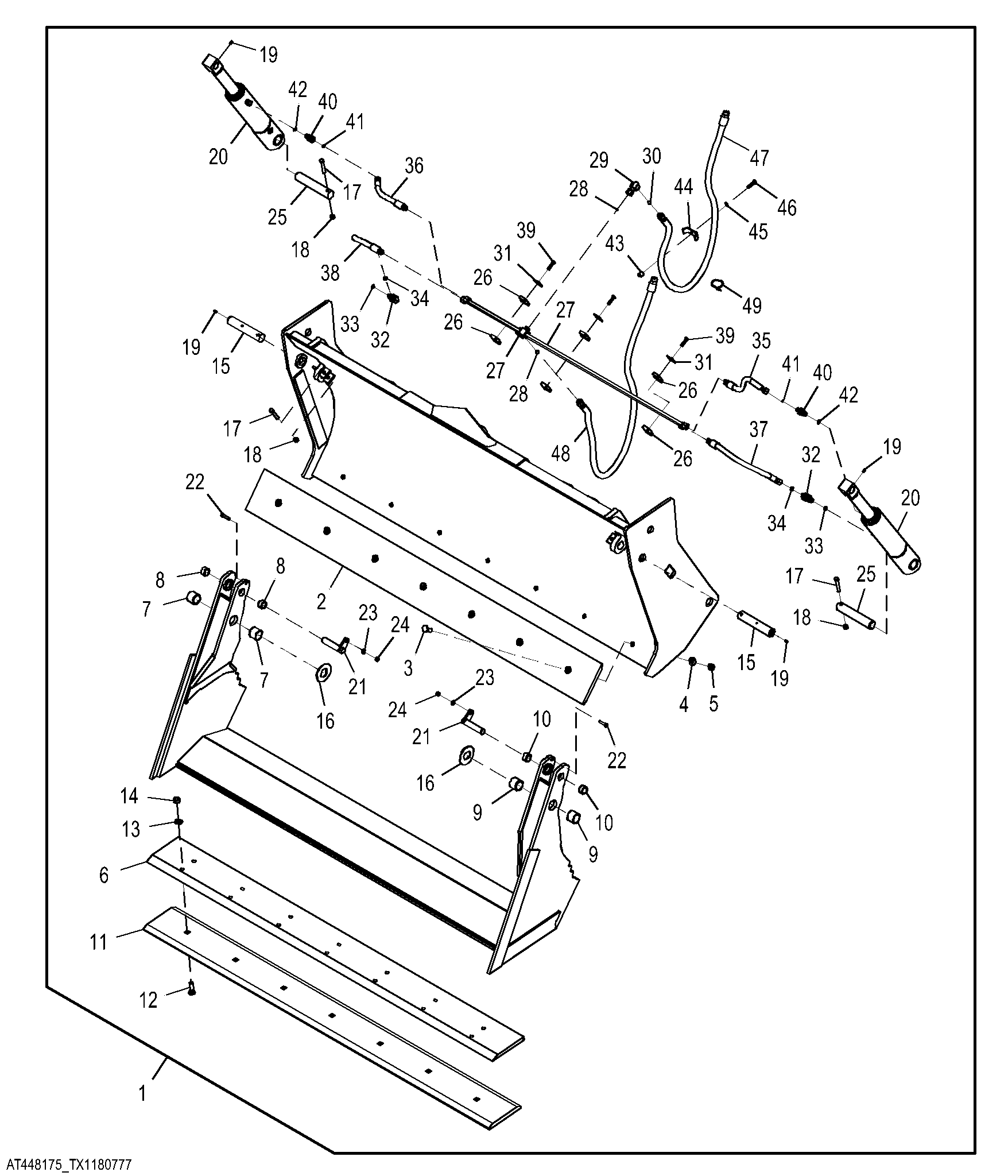Multipurpose Bucket Kit with Reversible Cutting Edge 0.94 m³ (1.23 yd³) 2.18 m (86.00 in)