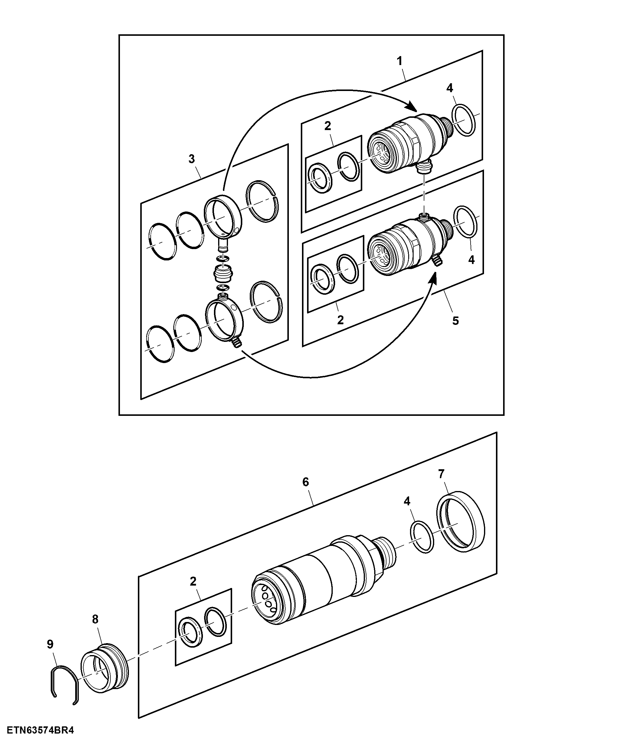 Quick Disconnect Couplers, Deluxe, Position II