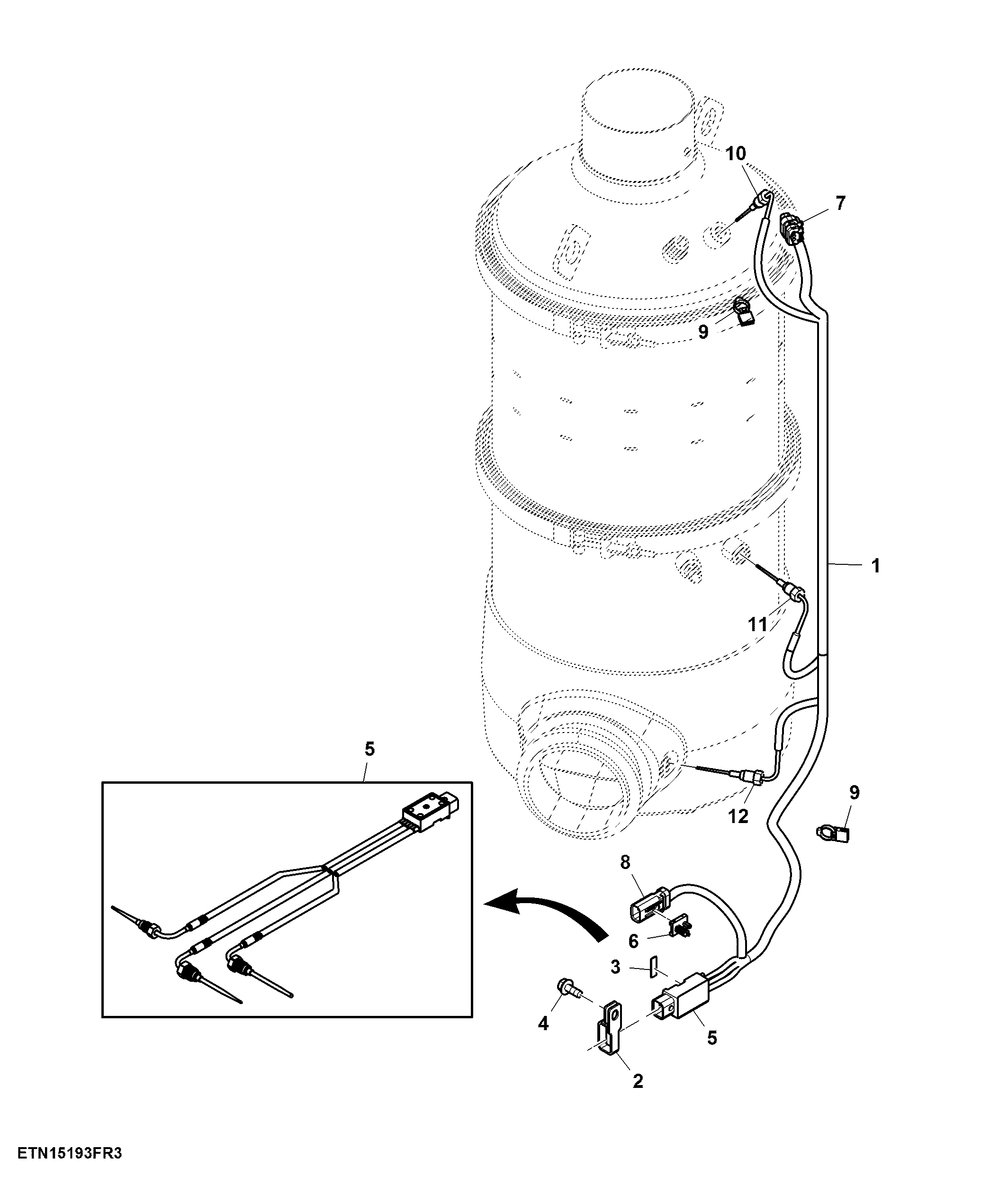 Wiring Harness, After-Treatment Device, IT4 Engine
