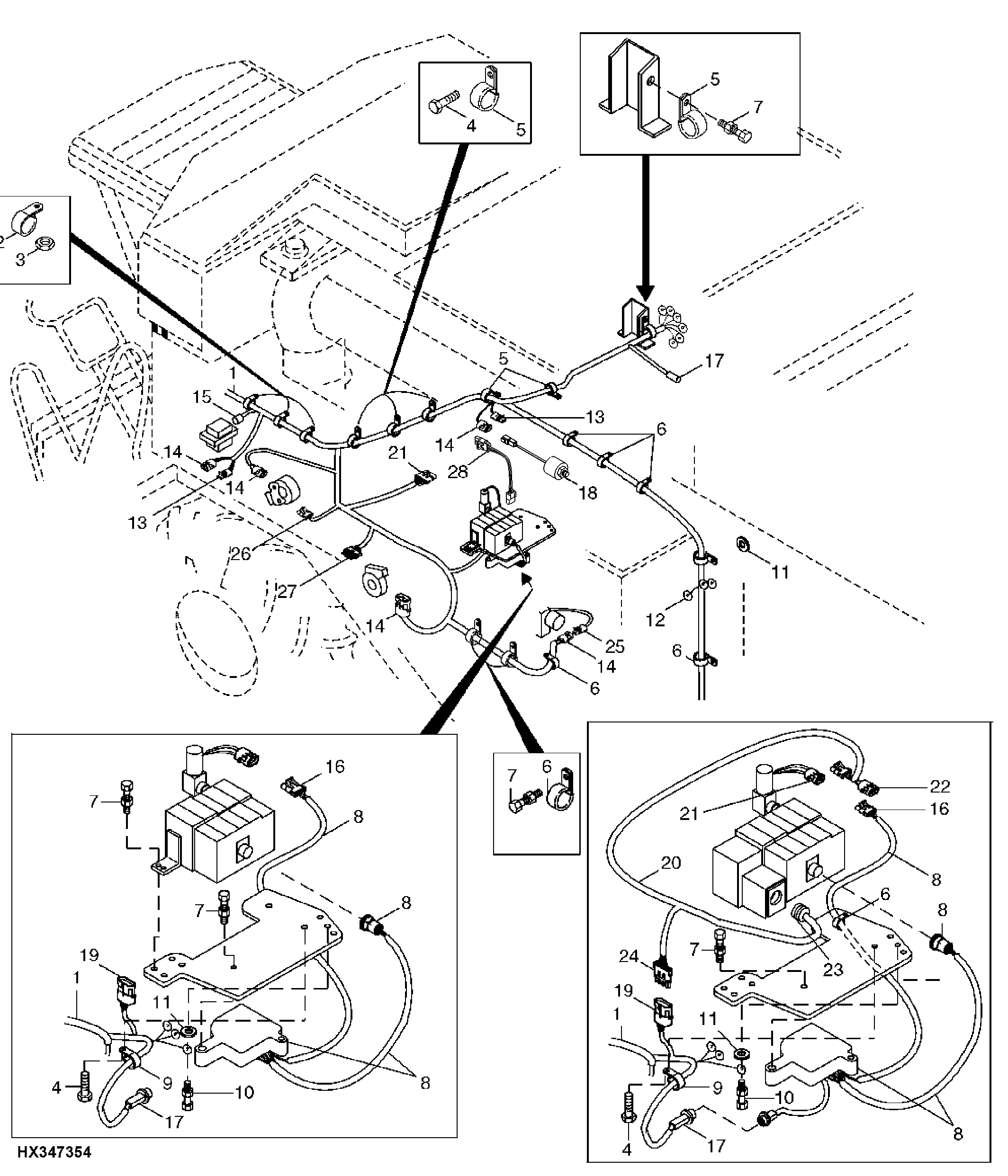 LH Main Wiring Harness, Center - Continued (680301 - )