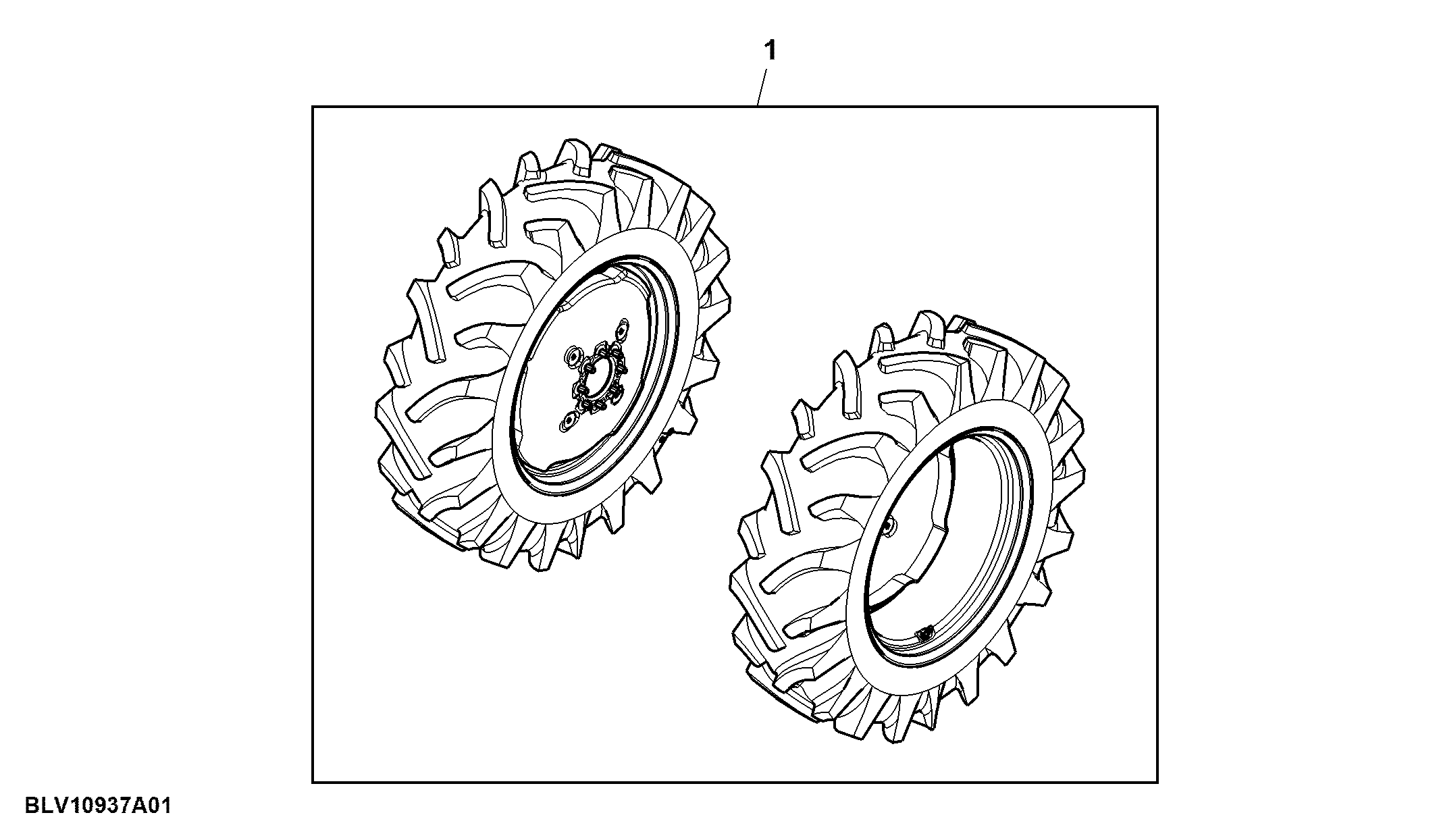 Attachment, Rear Wheels, D24 X W10
