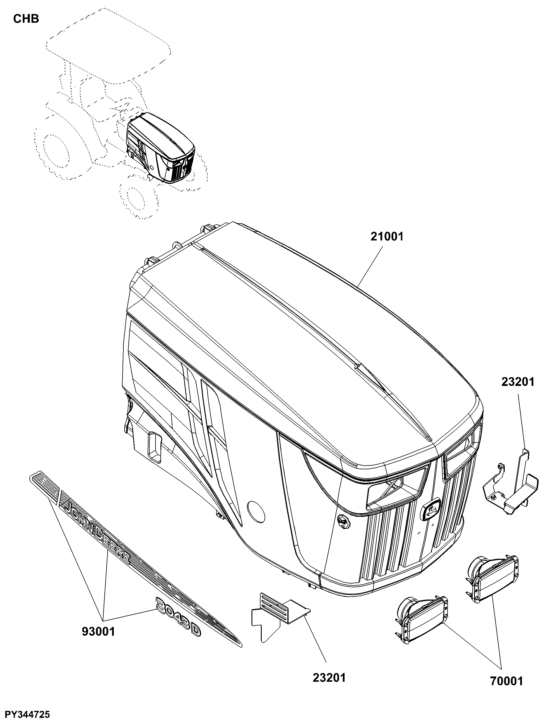 CHB Chassis Sheet Metal and Styling Components