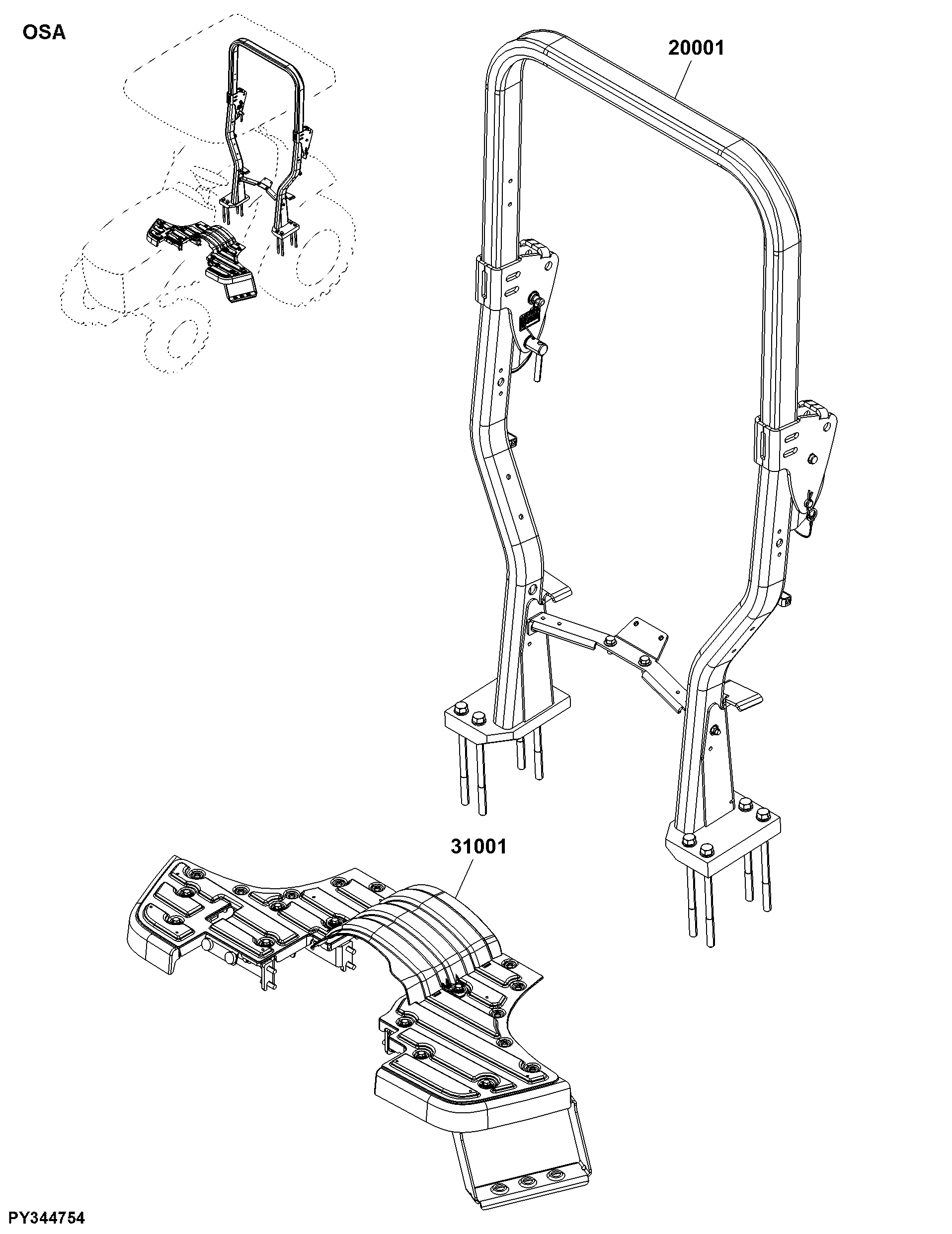 OSA Cab/Rops/Platform Components