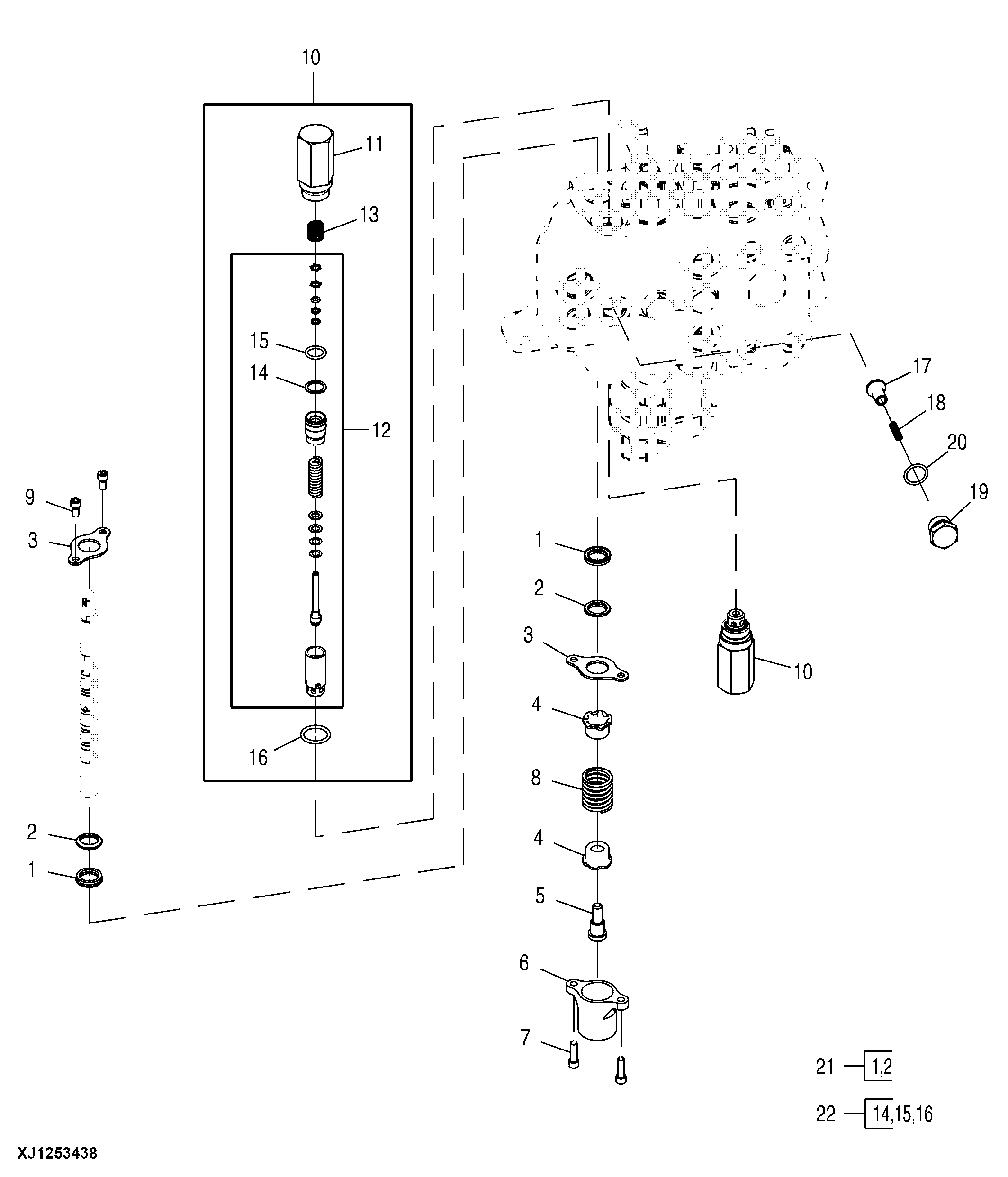 Auxiliary Manual Valve Circuit, Loader Valve