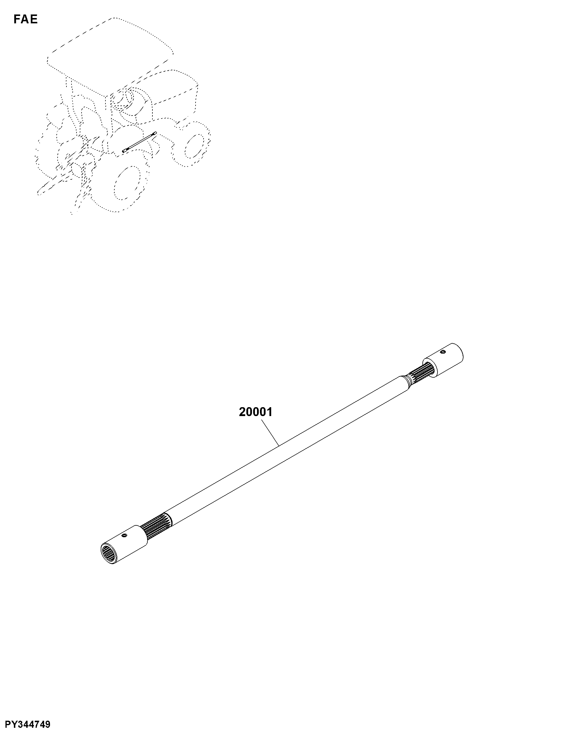FAE Front Axle Drive Shaft