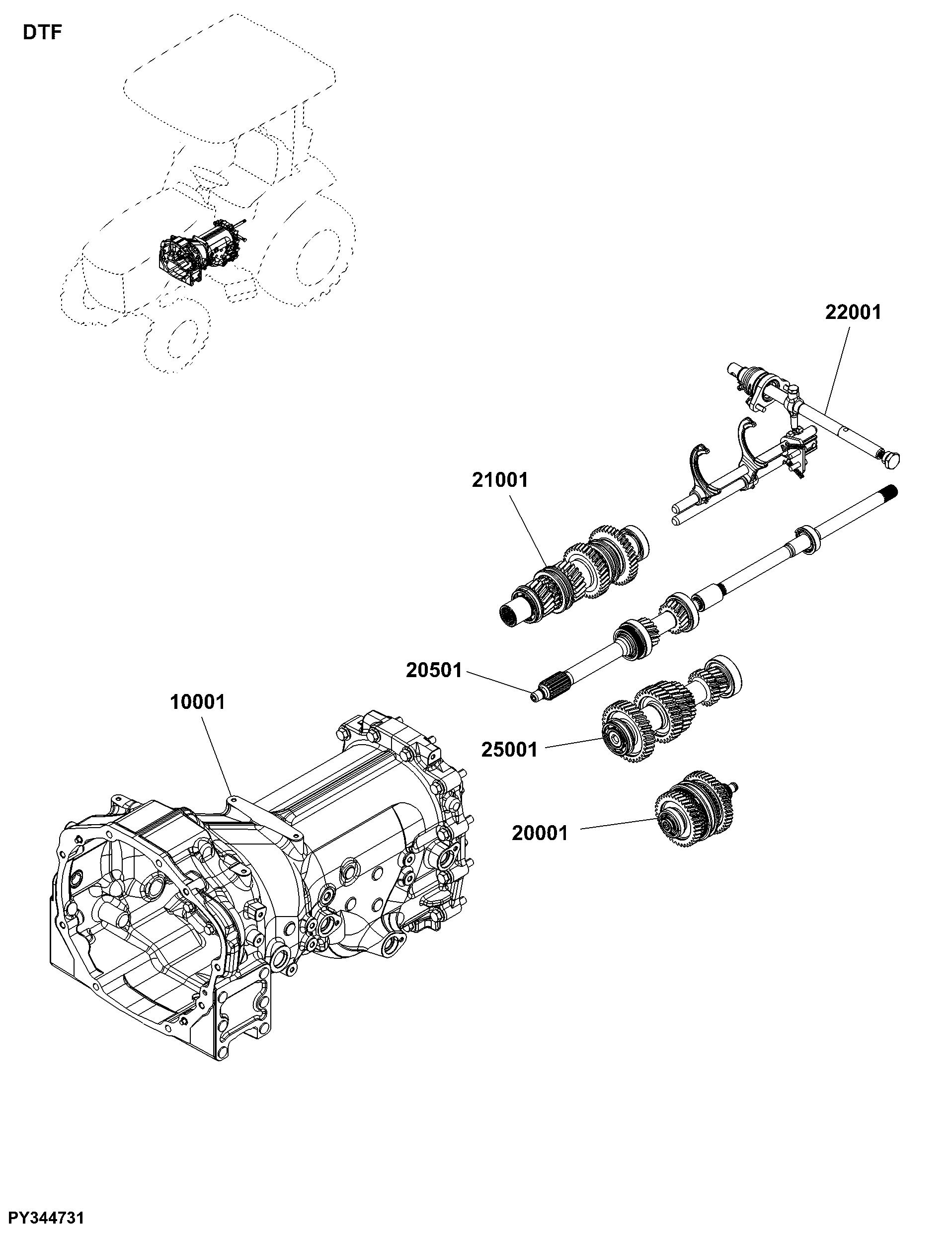 DTF Transmission Components
