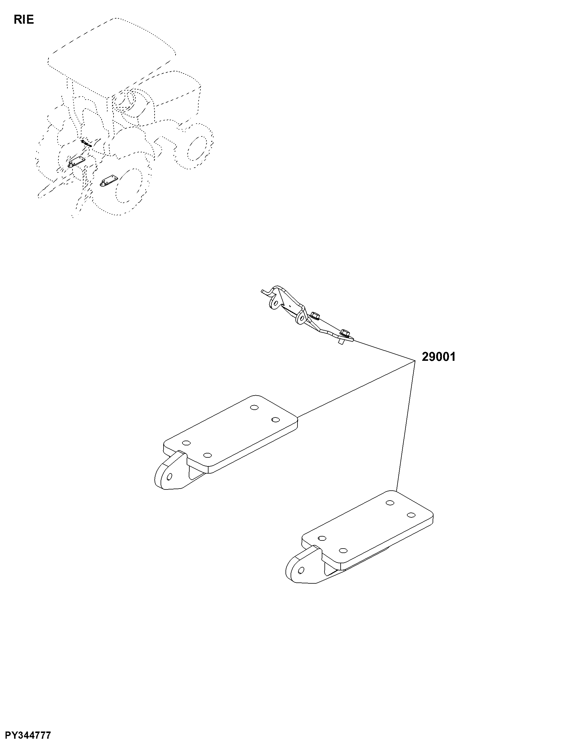 RIE Linkages, Rear Hitch