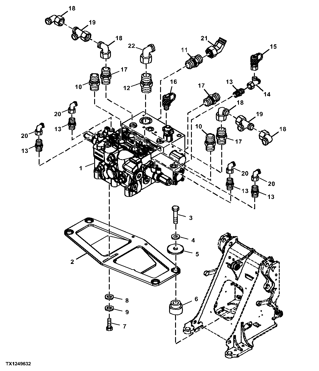 Main Control Valve and Fittings, Two Function