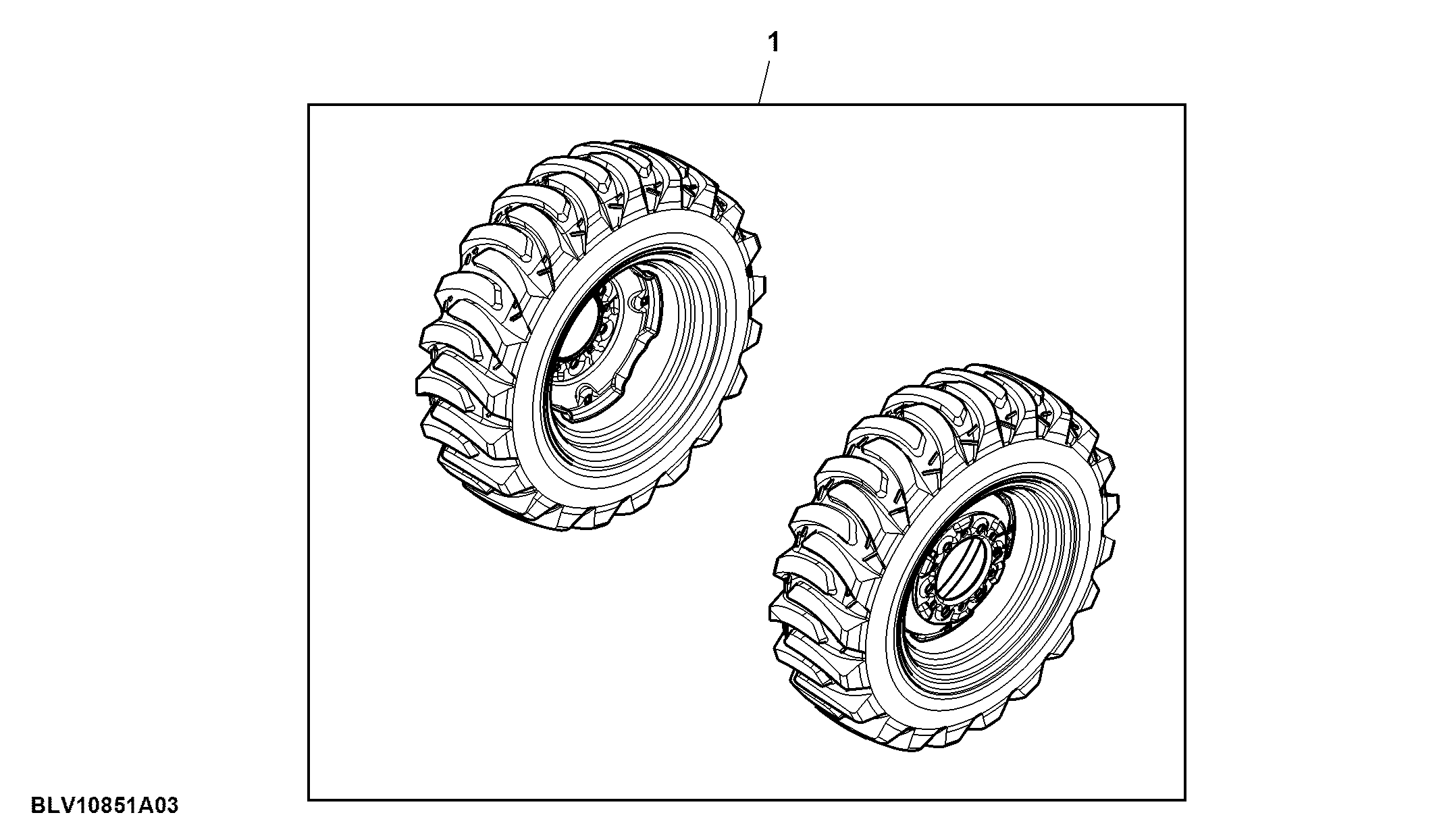 Attachment, Front Wheels, D14 X W7