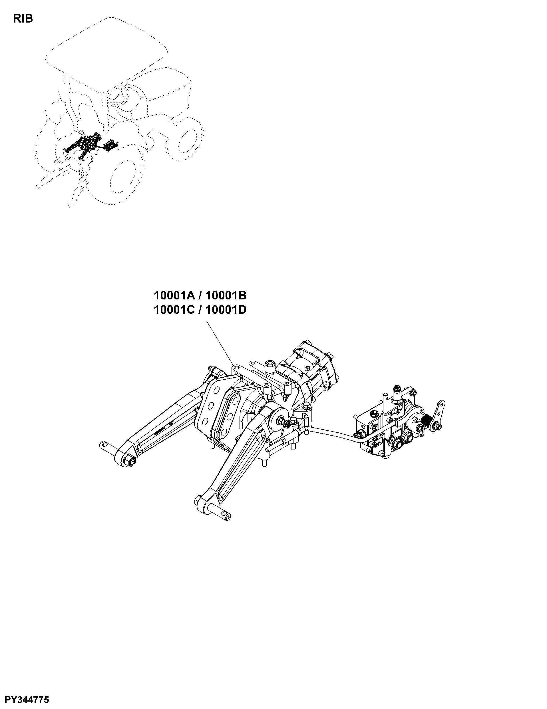 RIB Lifting Device, Rear Hitch