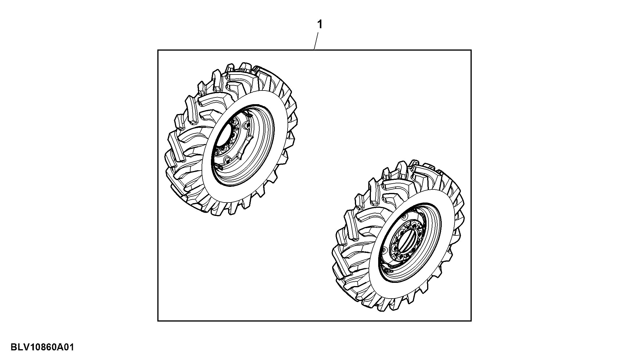 Attachment, Front Wheels, D14 X W5