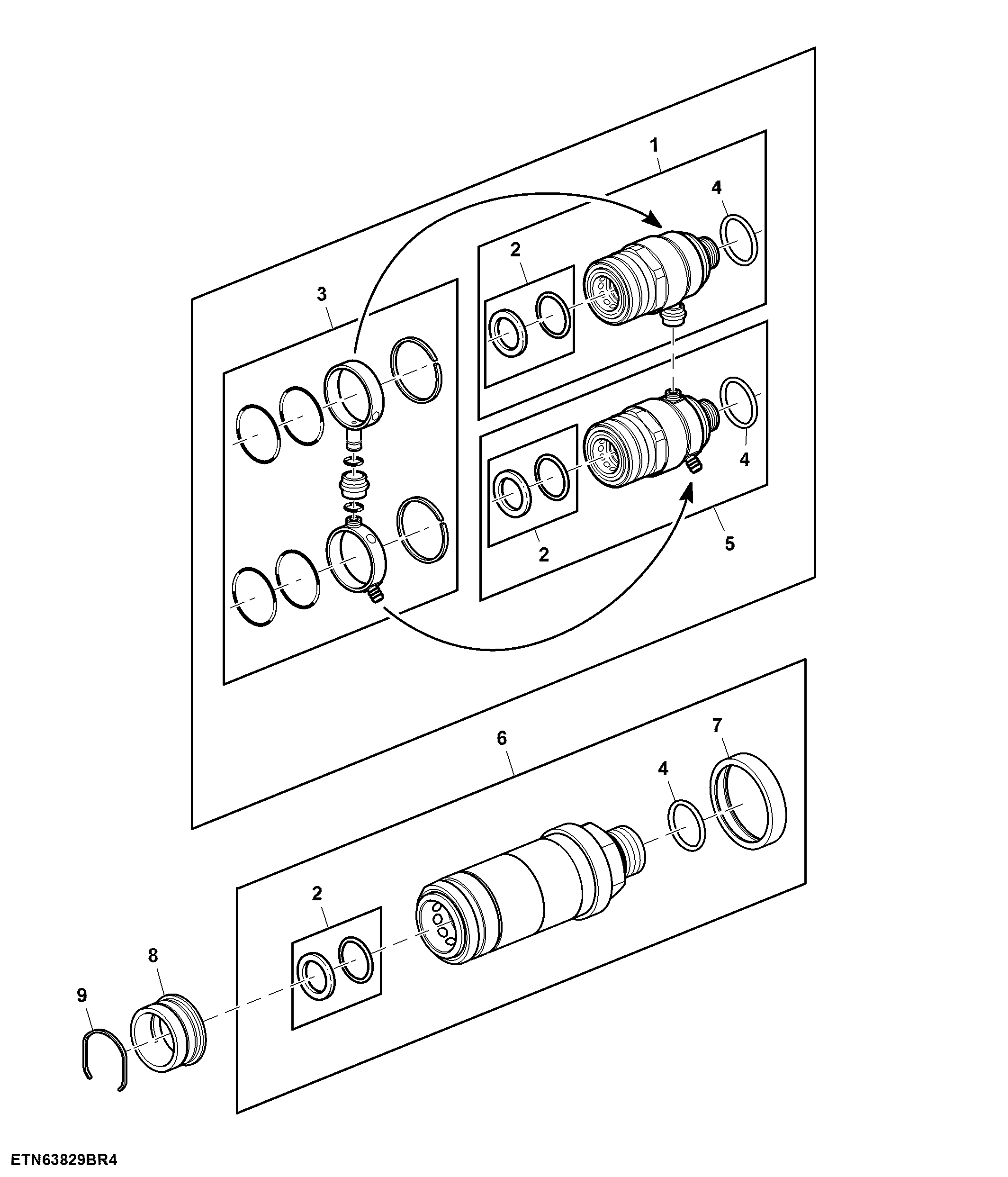 Quick Disconnect Coupler, Deluxe, Position III