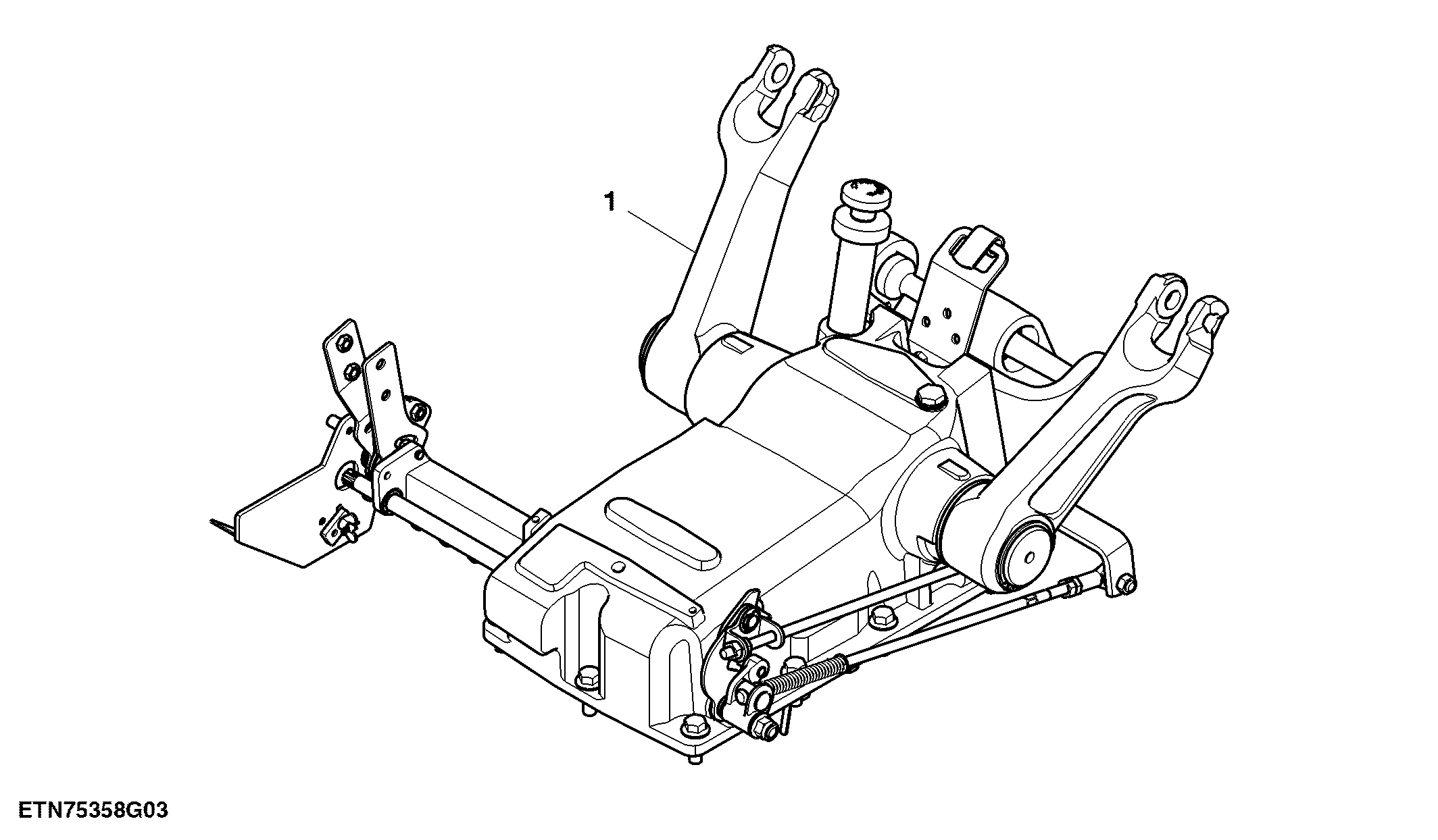 Rockshaft Unit, W/ EQRL, W/ SCV