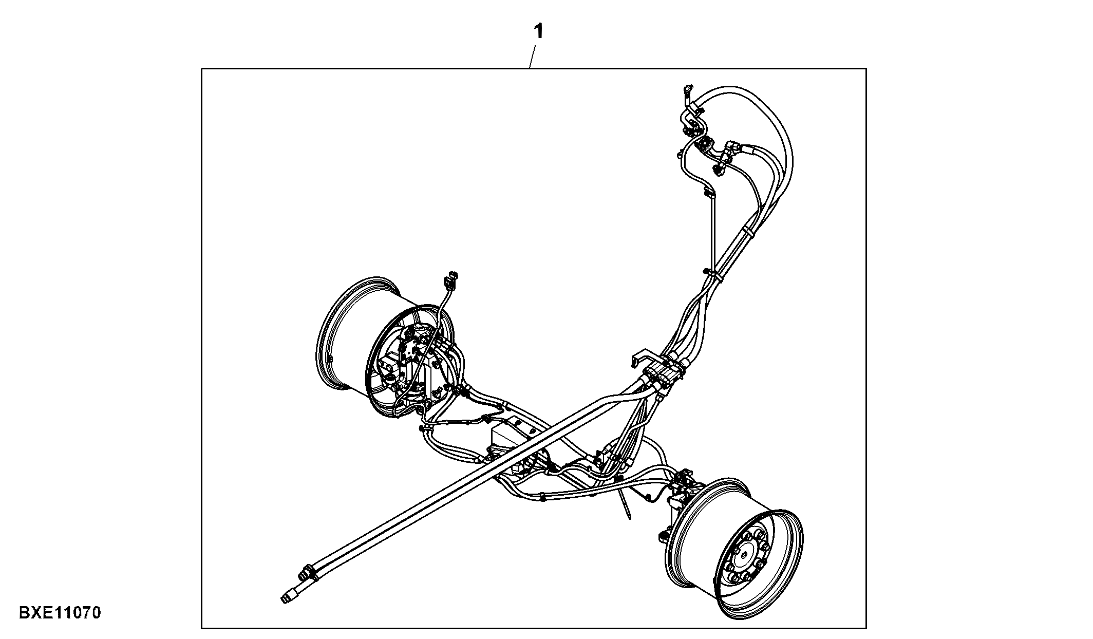 Attachment, 4WD, Rear Wheel 24 X 15L,Conversion Kit