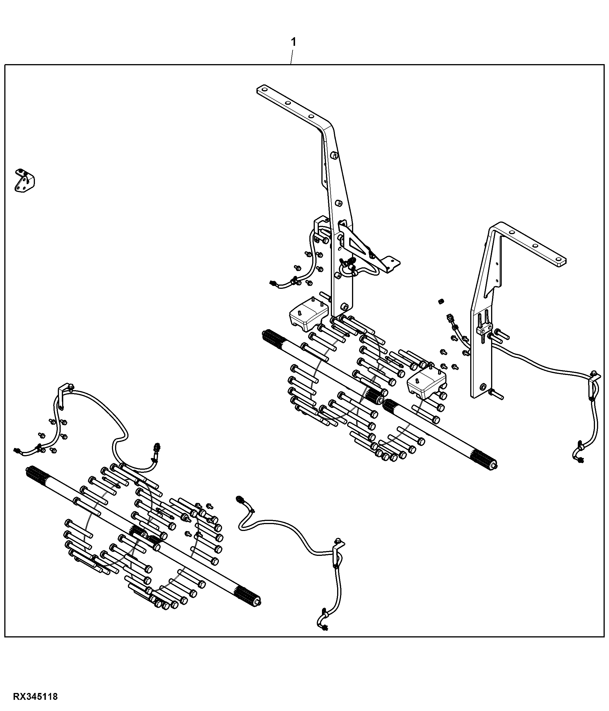 Axle Conversion Kit, 18”/ 24” Track Belts, 80" Tread Spacing, Attachment