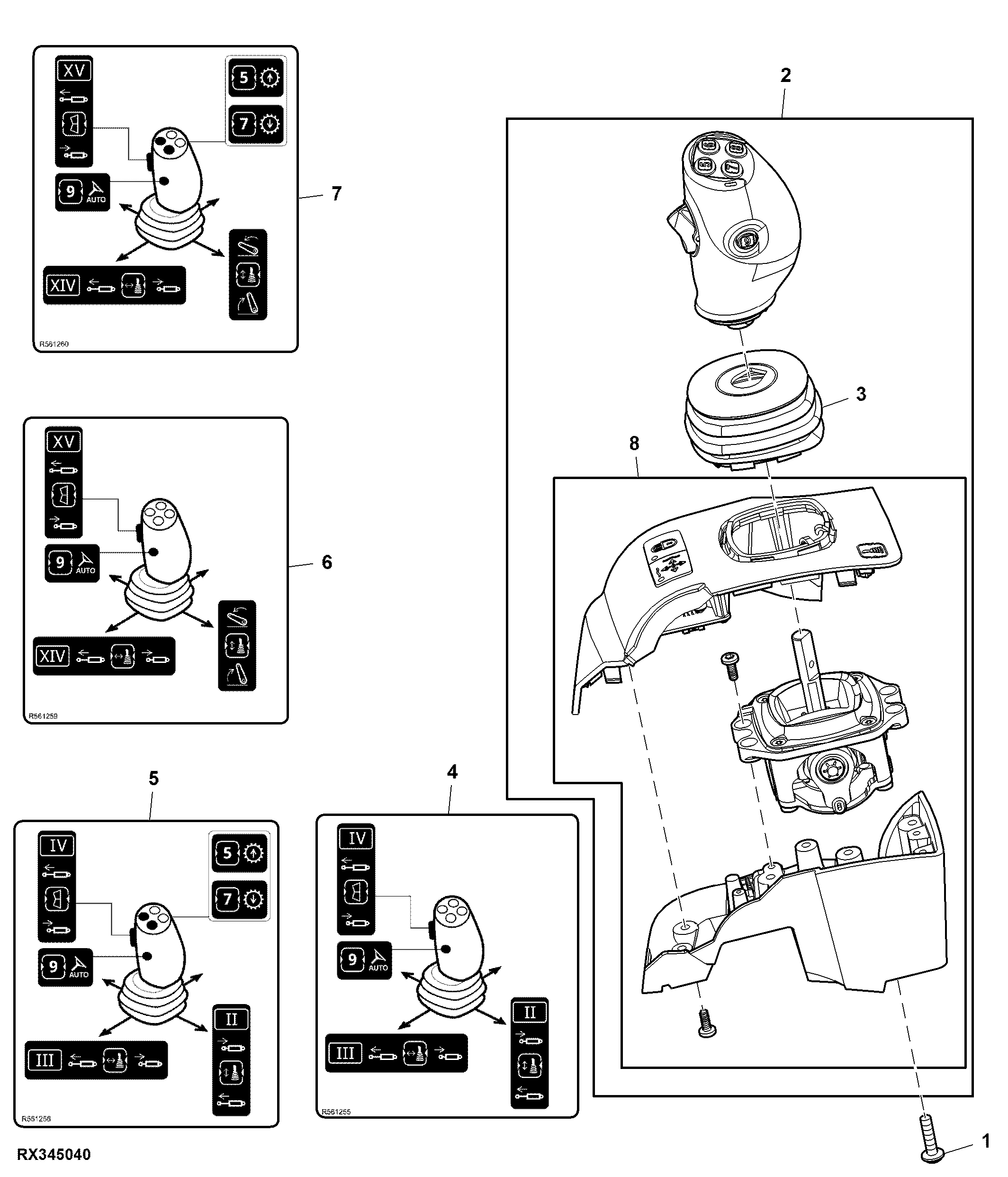 Joystick, 5 Function, CommandARM™ (094000 - )