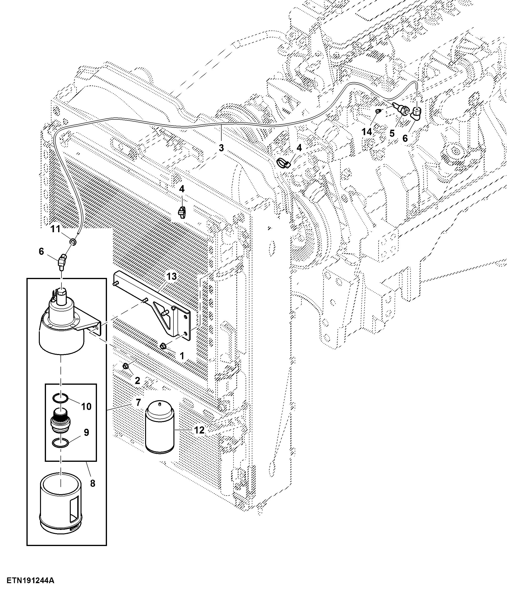 Starting Aid, Ether, W/O Fluid, T2 / T3 Engine