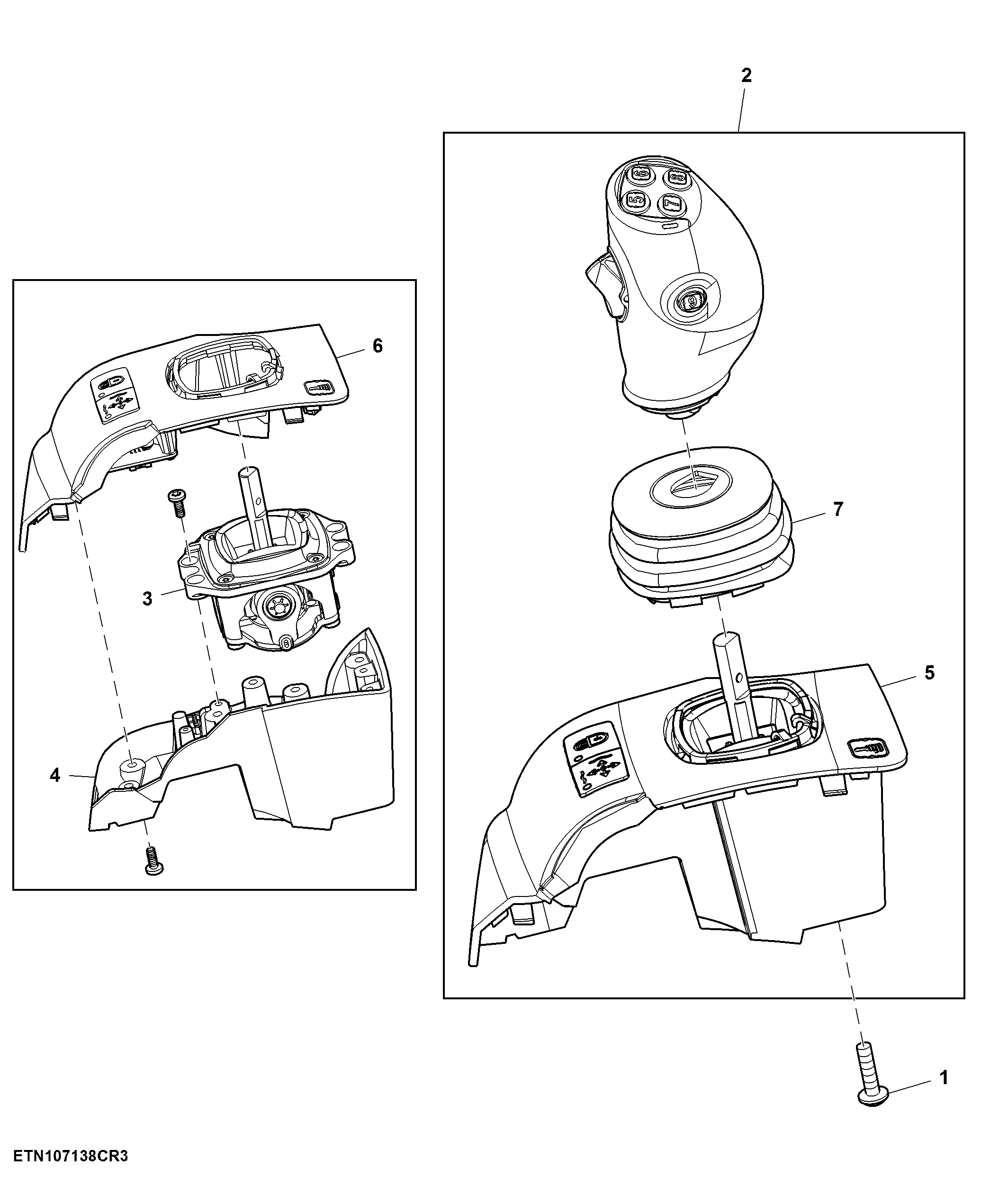 Multi-Function Lever, W/ 5- Functions, CommandARM™