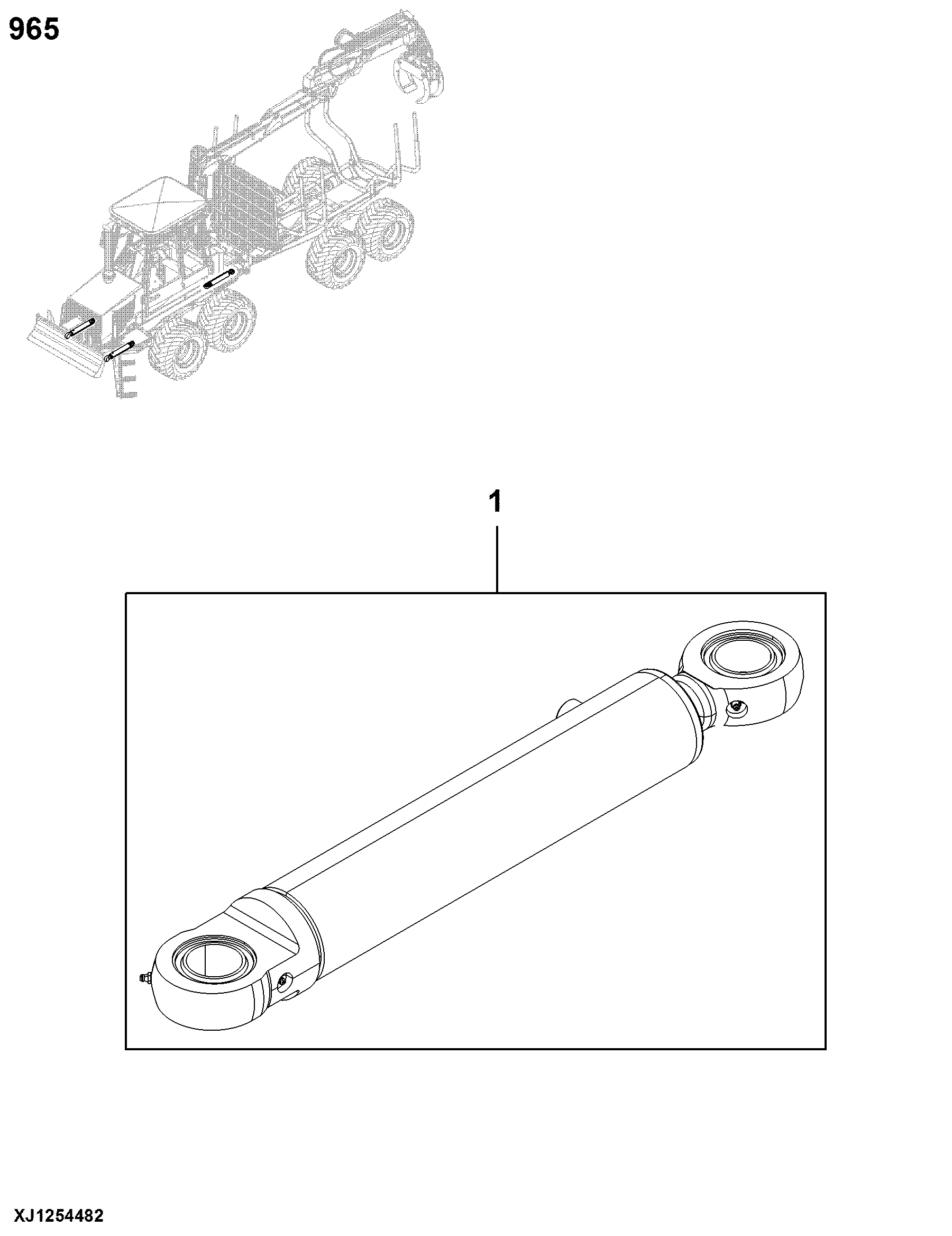 0965 Steering Cylinders 1010D T3