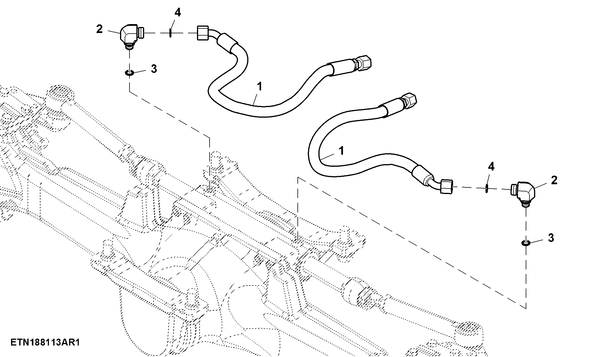 Steering Hoses, MFWD
