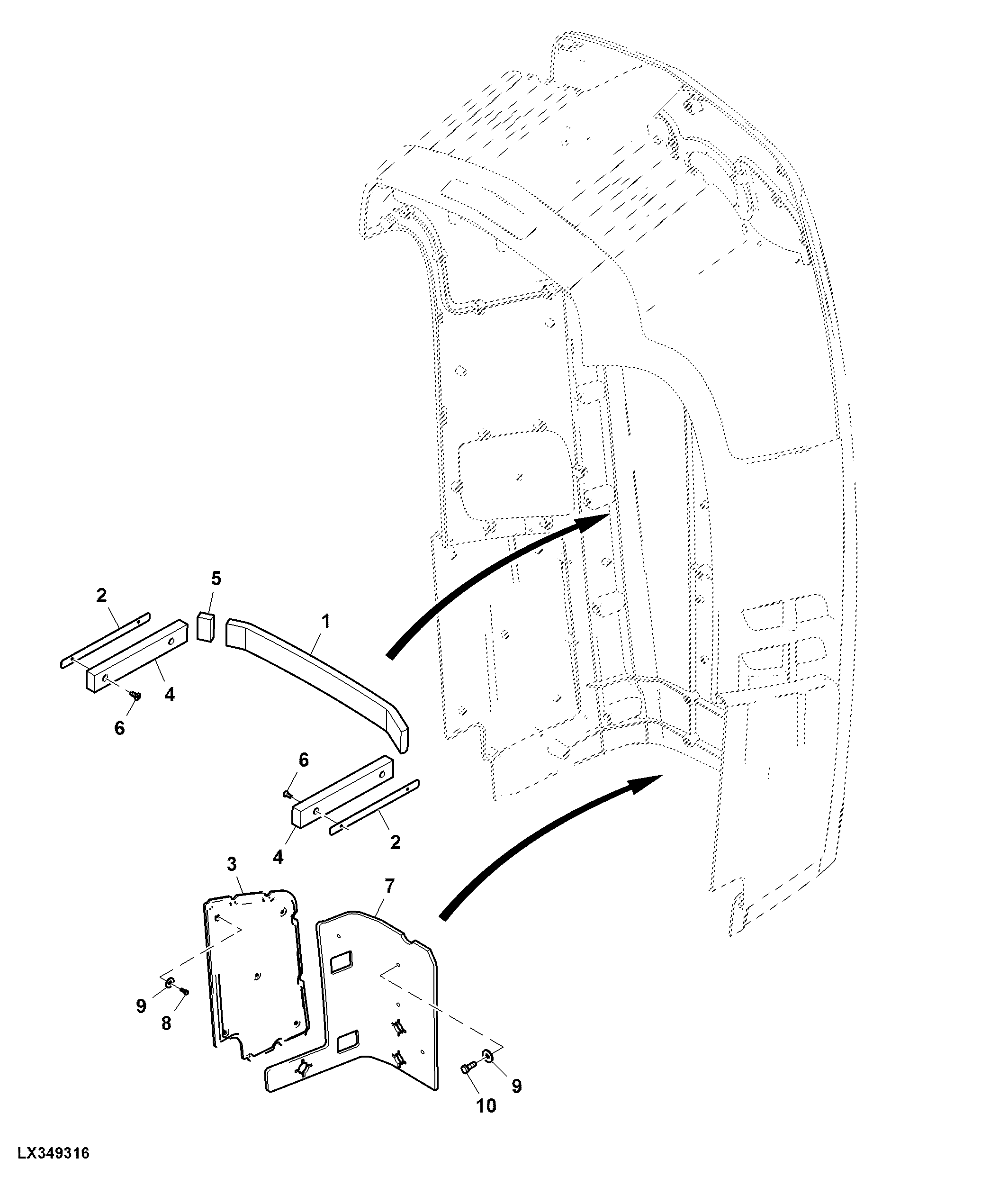 Hood Insulation Panels, Narrow Version, Cab