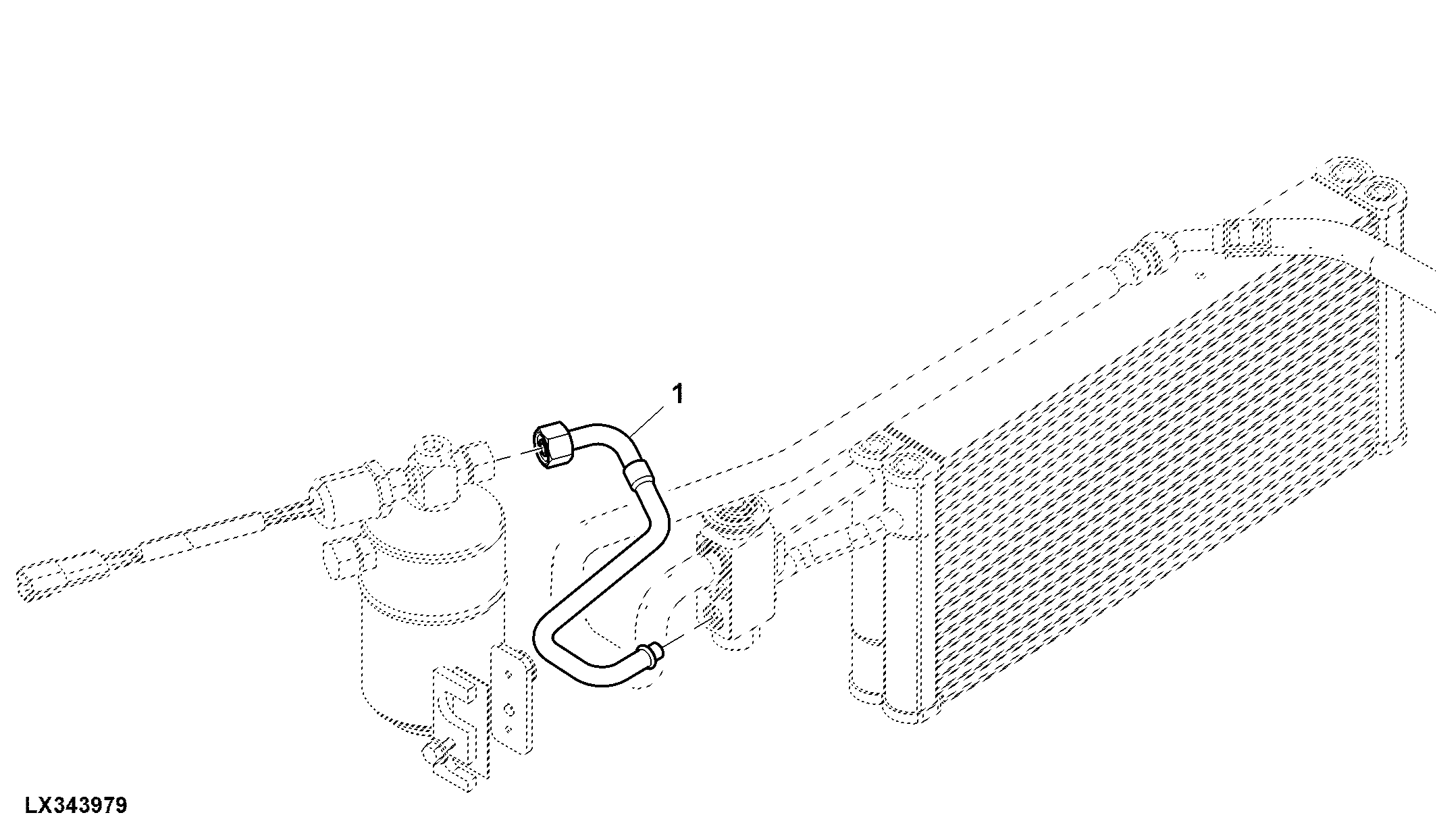 Hose, Receiver-Dryer, Air Conditioning And Heater