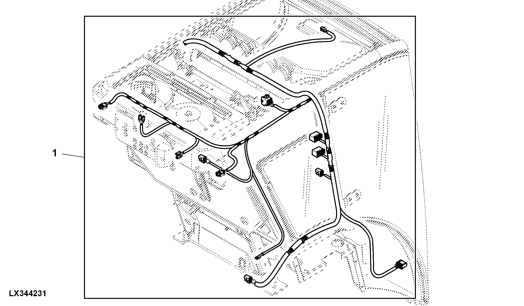 Cab Roof Wiring Harness