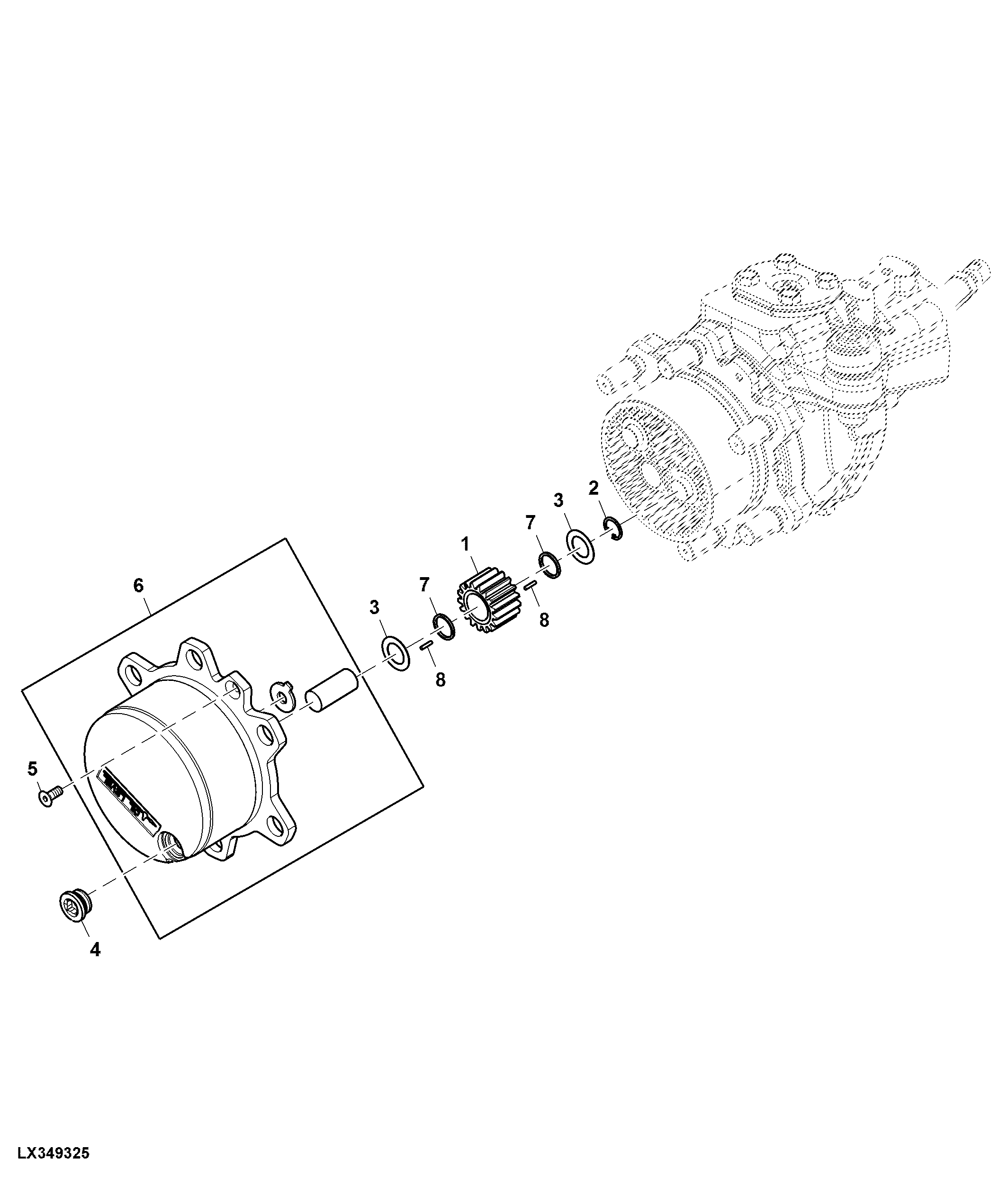 Planetary Drive Carrier / Gears, 4WD Axle, Narrow Version, OOS