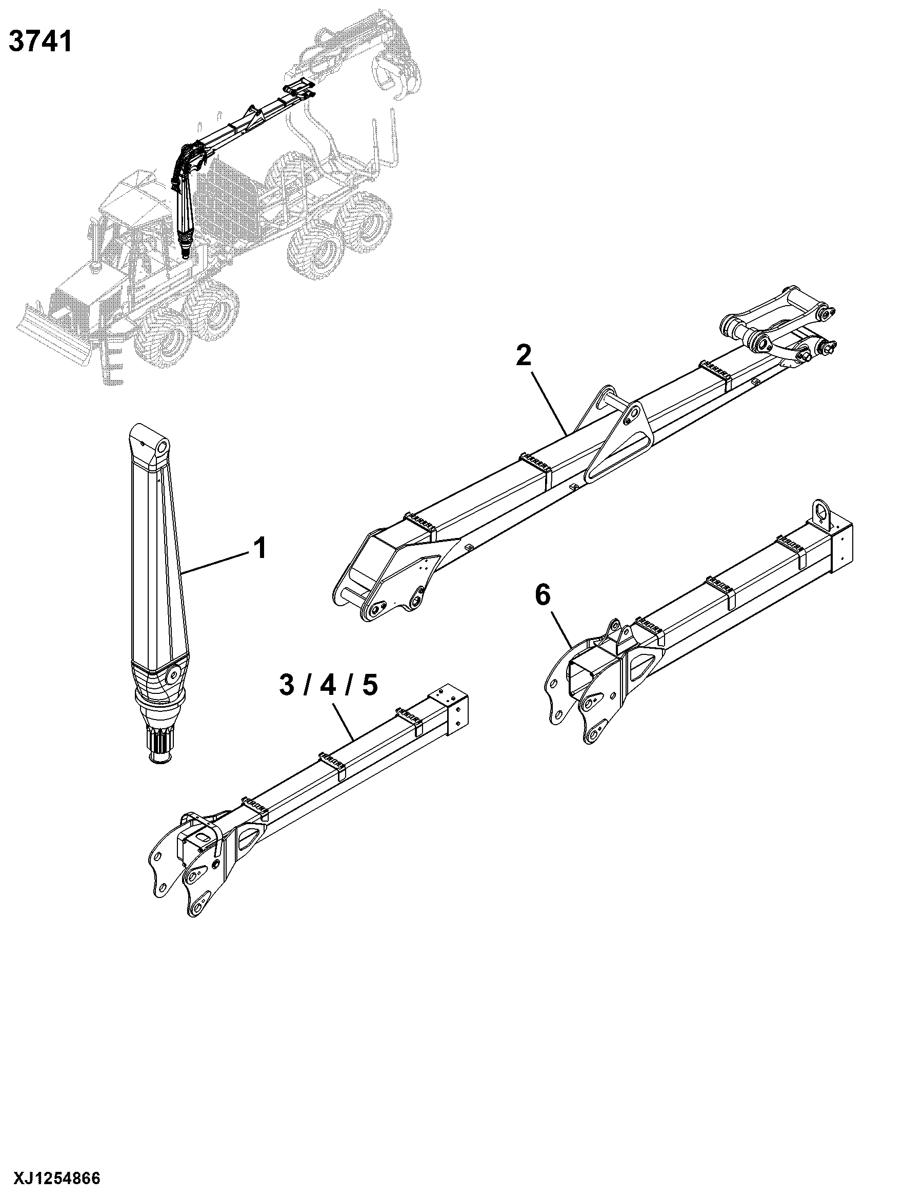 3741 Main Frame or Mast 1410D