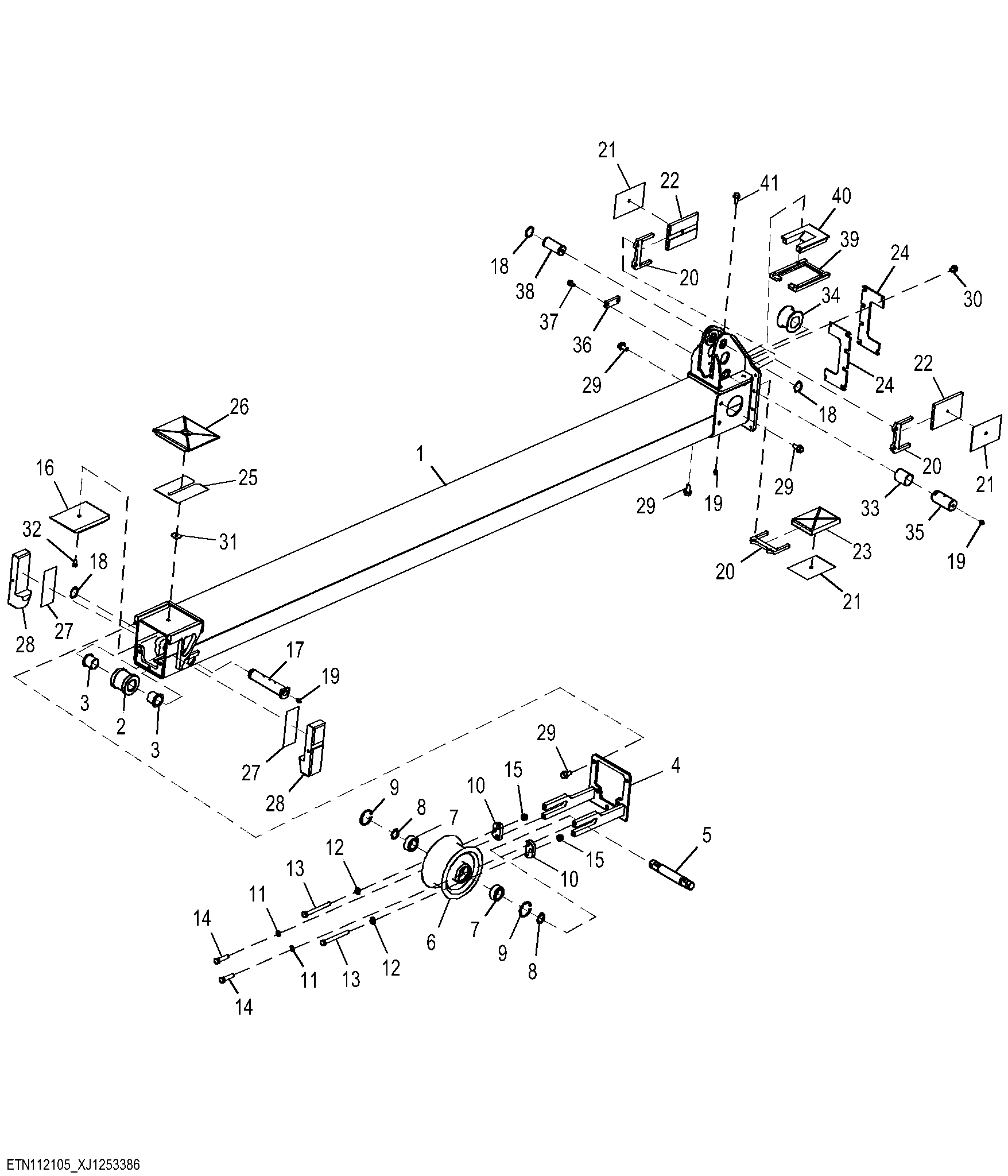 First, Extension Boom, CF711S / CF711S IBC (XXXXXX - )