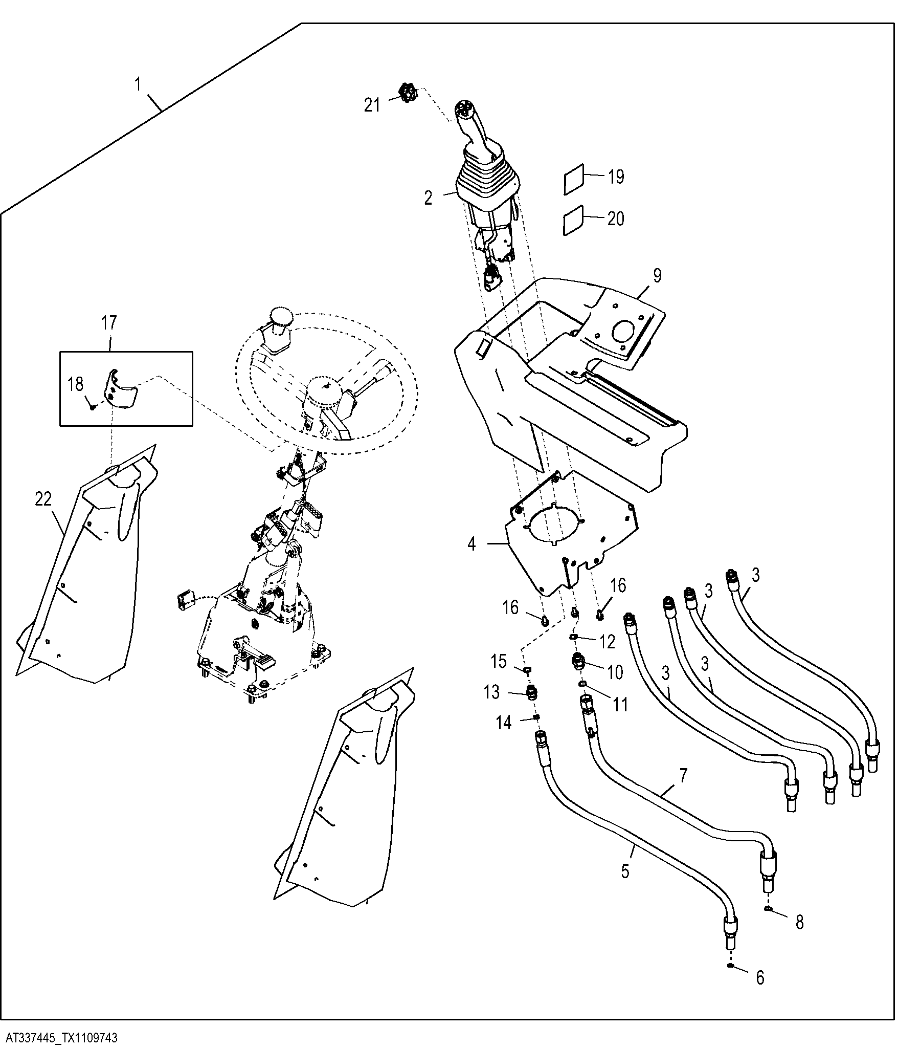 2-Lever Pilot Controller to Joystick Pilot Controller Conversion Kit