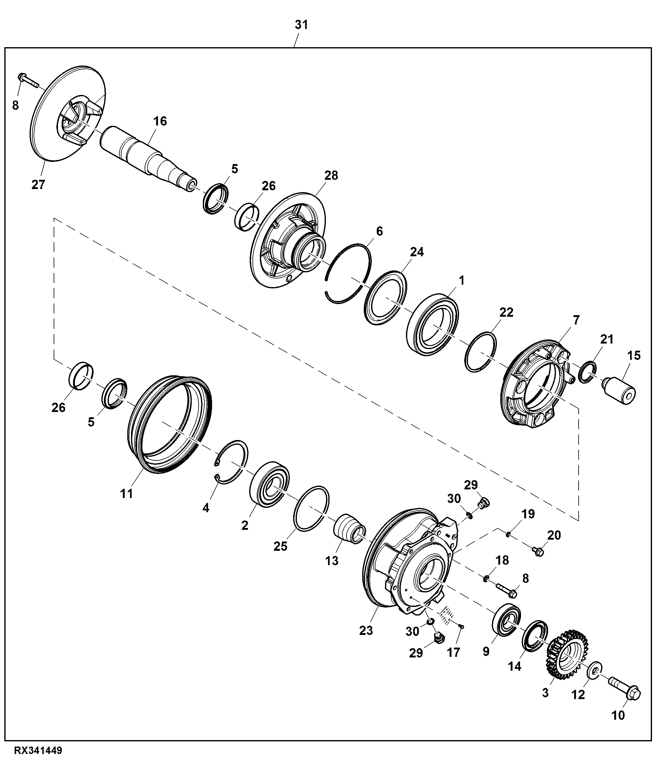 Fan Driver Assembly, Variable Speed, 9.0 L Engine