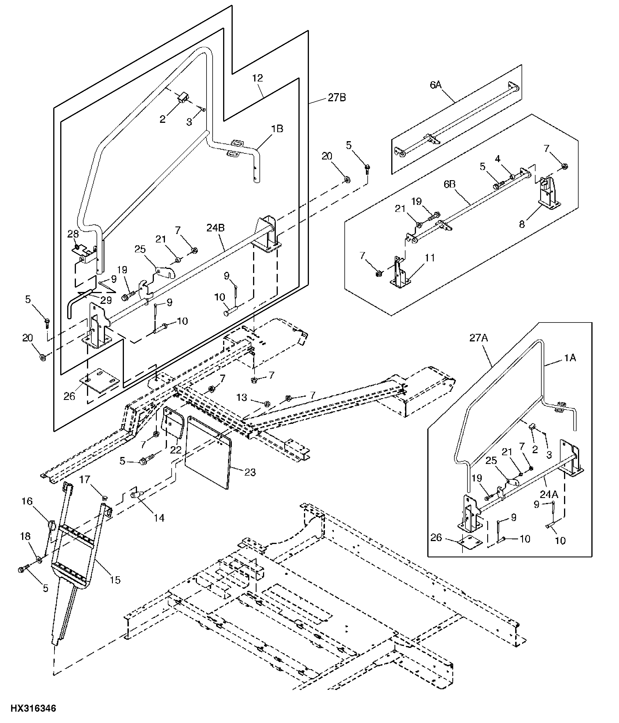 Engine Platform Ladder and Handrail ( - 715400)