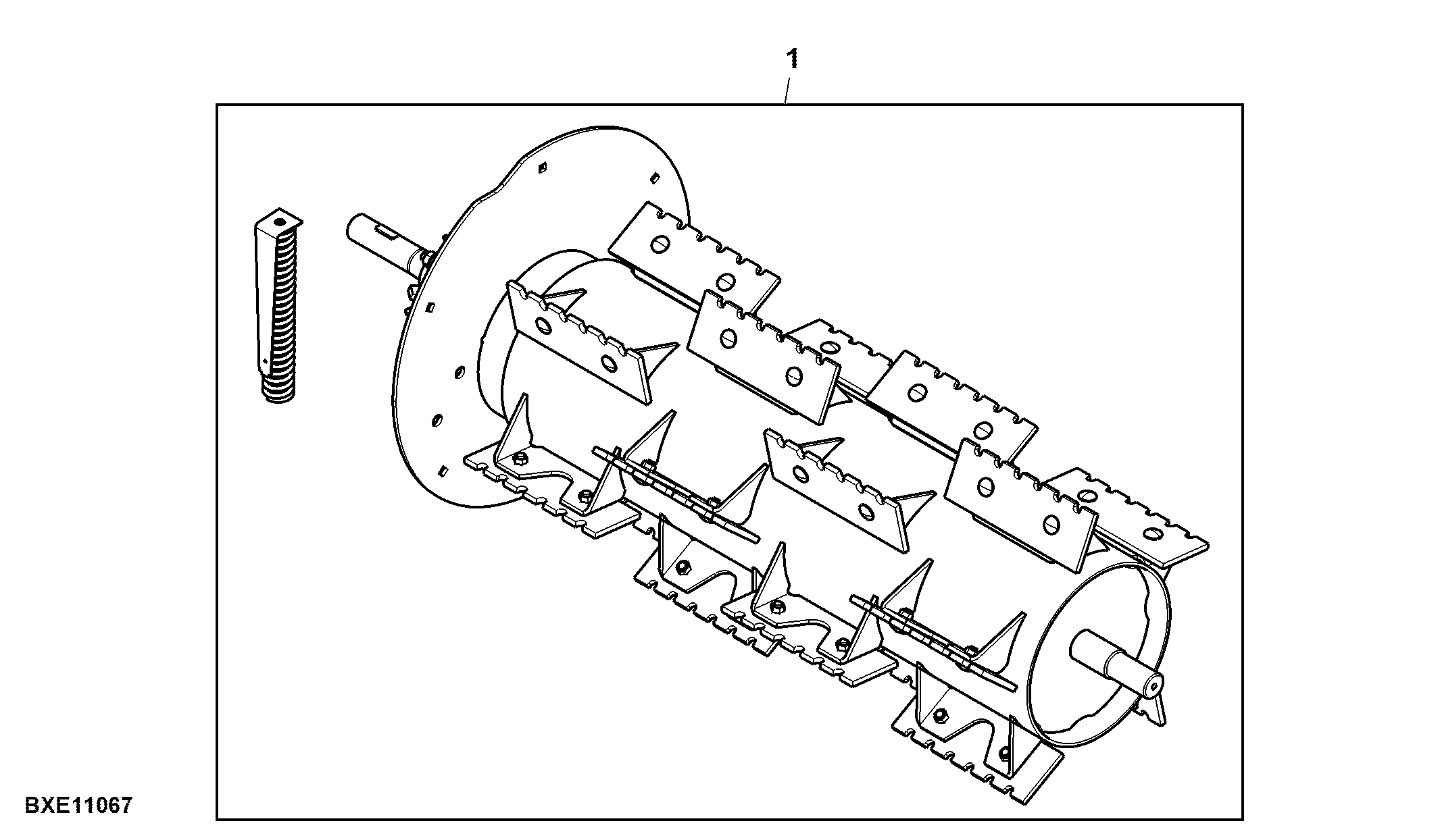 Attachment, Discharge Beater W/ Gauge, Rice