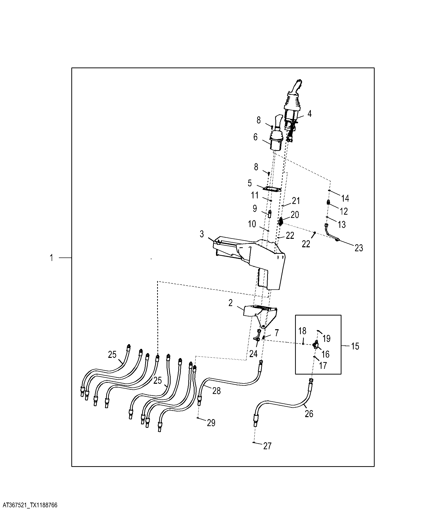 Four Lever Controller To Dual Joystick Conversion Kit
