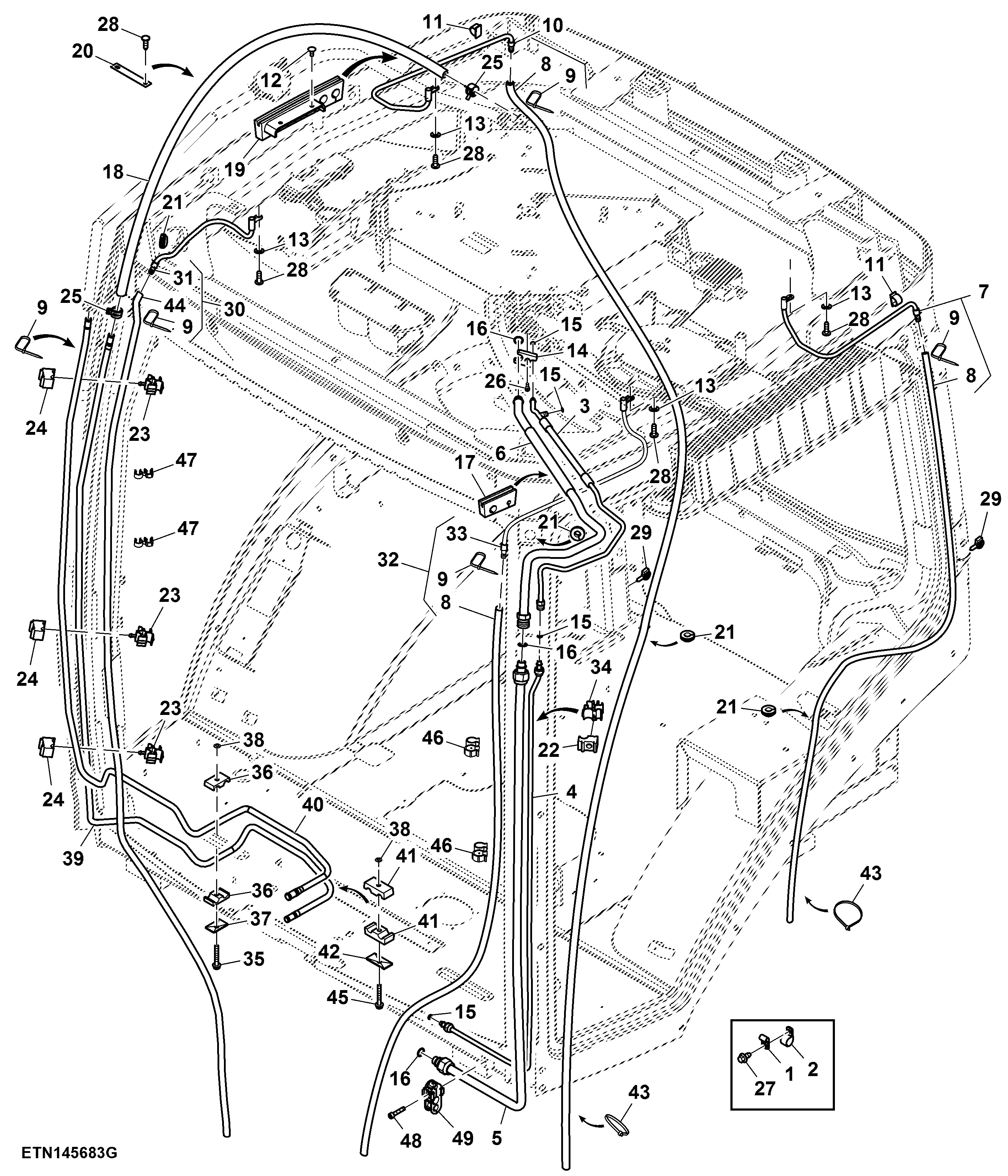 HVAC Lines, T2/ T3 Engine (054000 - 062000)
