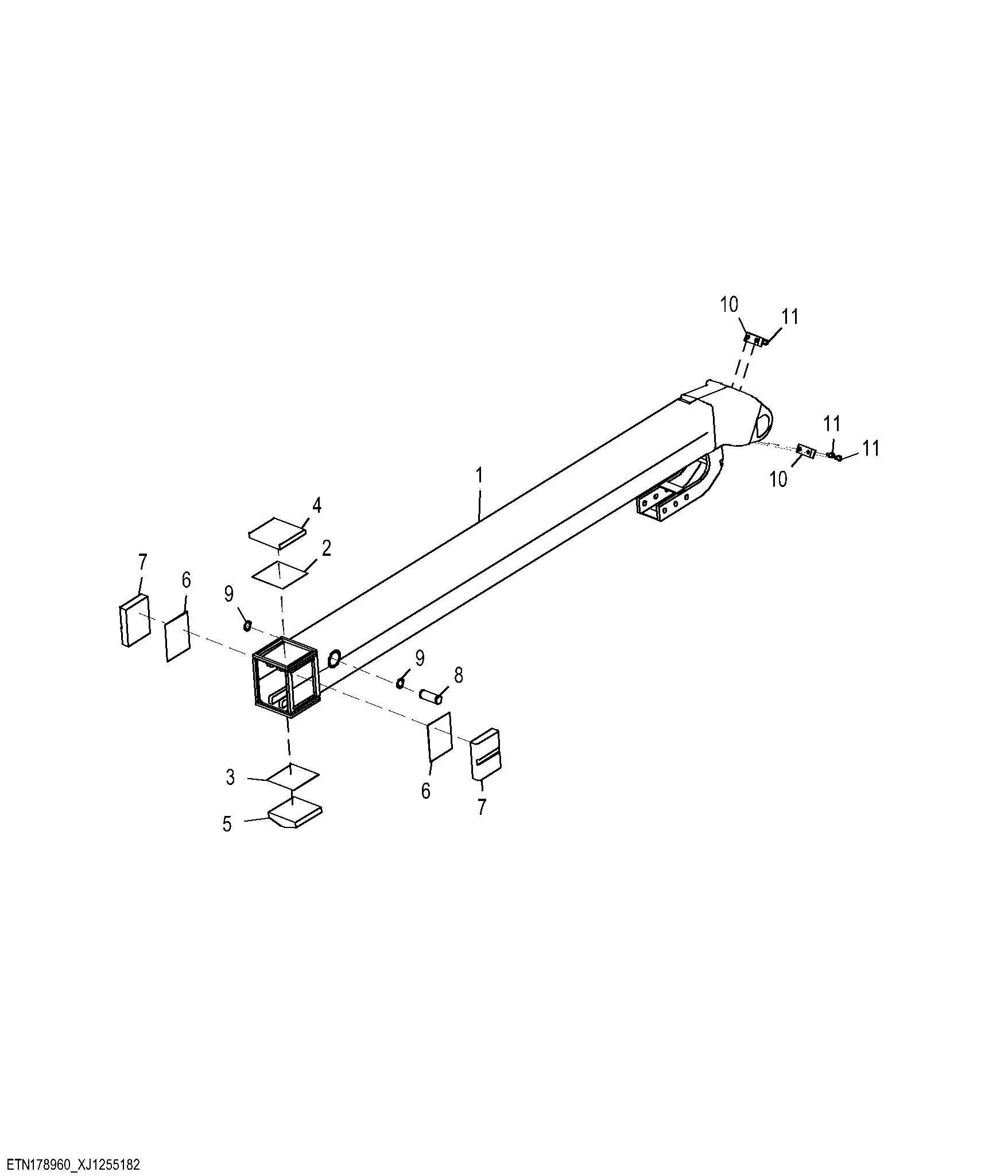 Boom Extension, Double Brake, CH610 / CH610 IBC