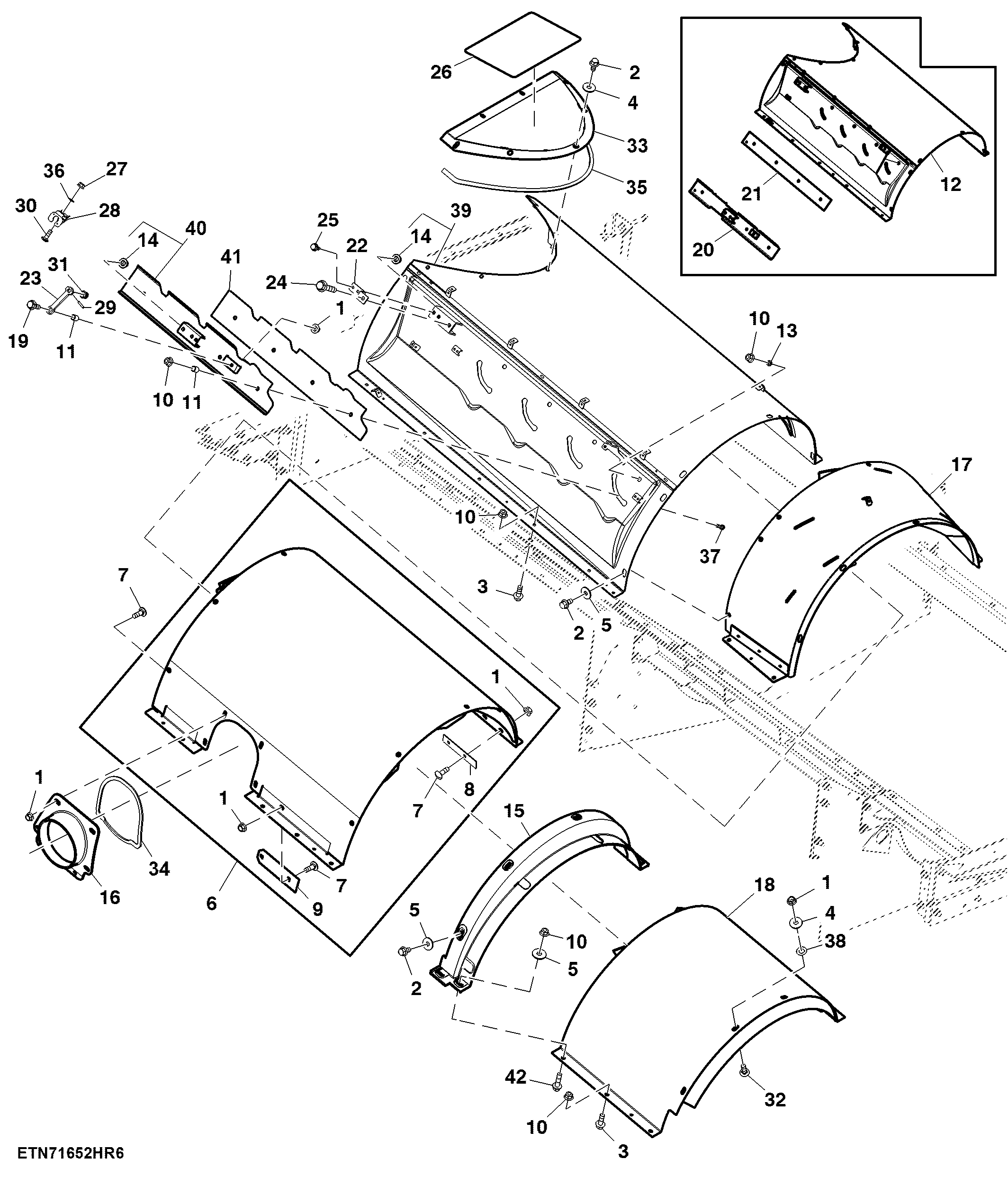 Separator Top Covers, Adjustable W/ Tailings, Regular