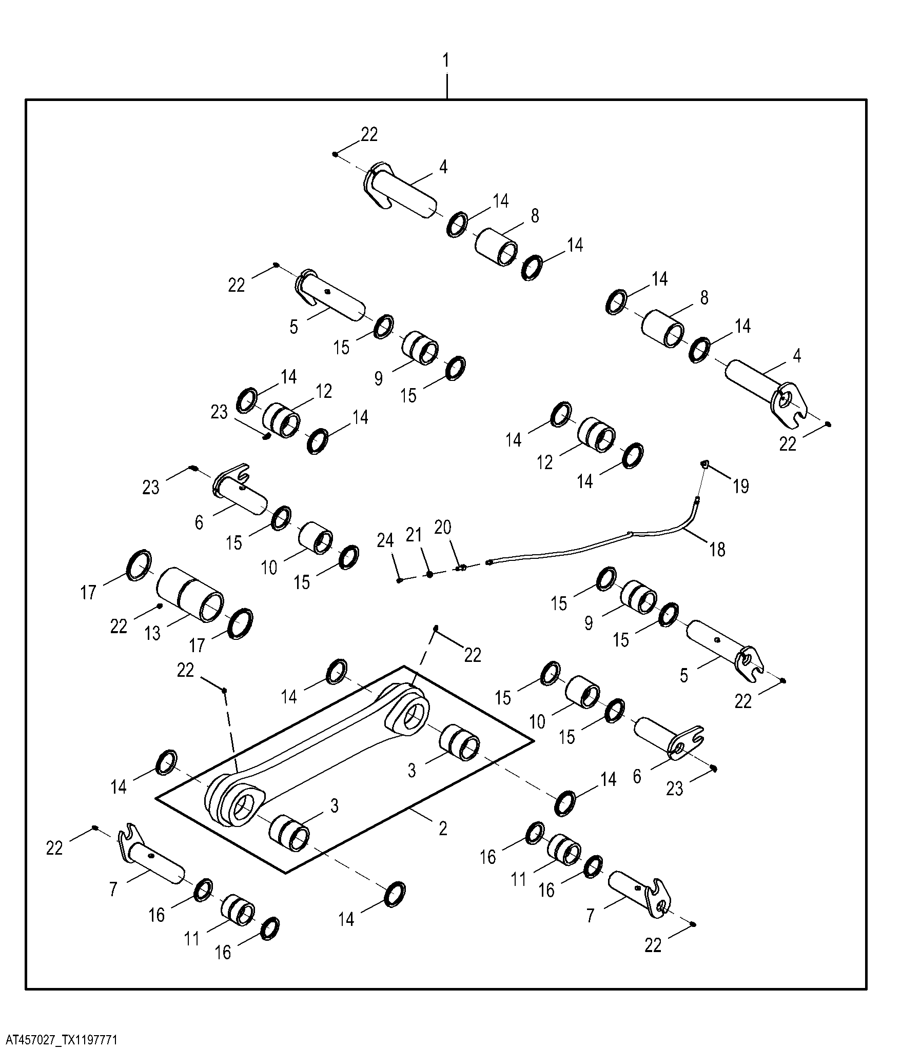 NeverGrease™ to Greased Hi-Vis Linkage Conversion Kit, Z-Bar