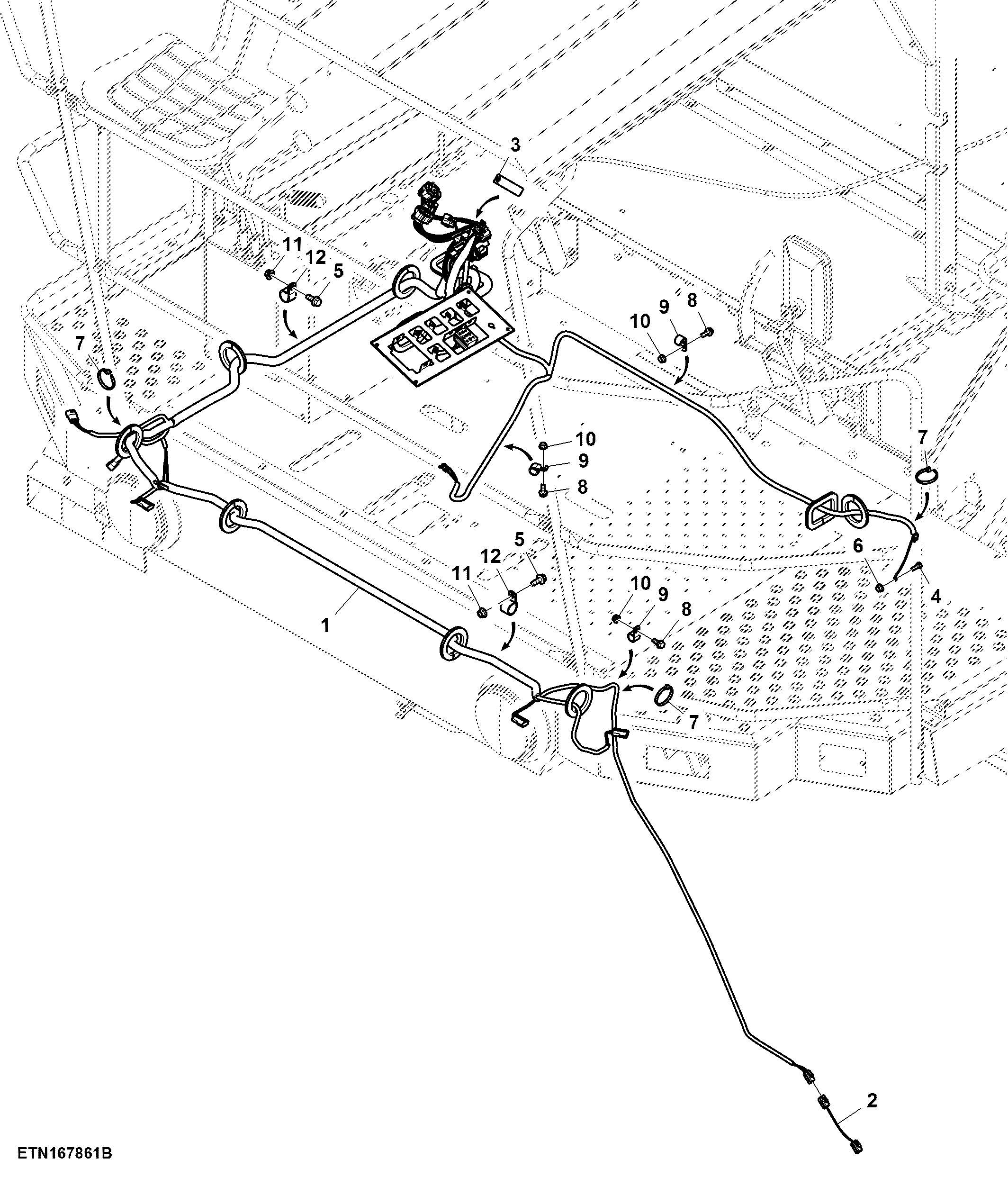 Main Wiring Harness, W/ Telematics (025300 - )