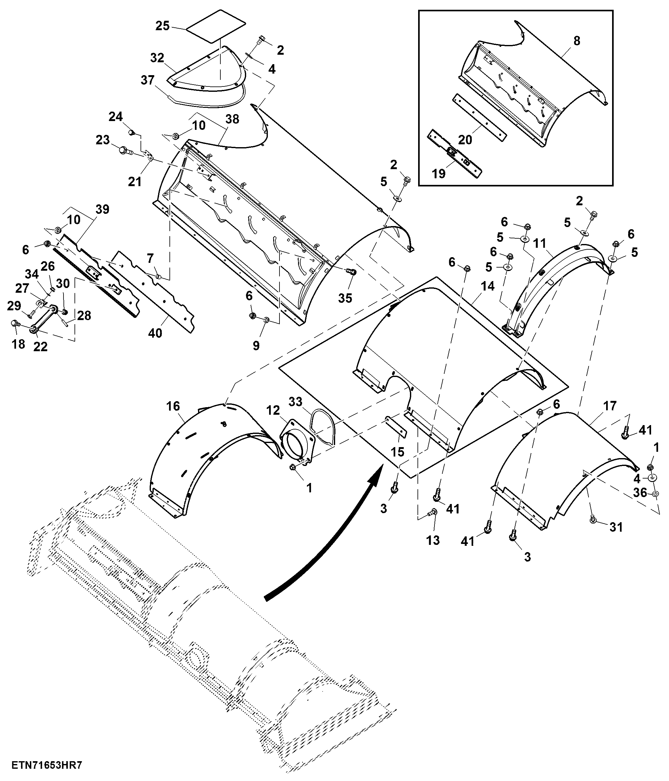 Separator Top Covers, Adjustable W/ Tailings, High Wear