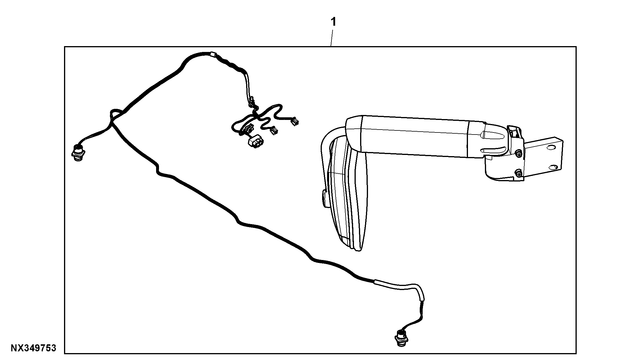 Attachment, External Mirror, Power Telescoping, RH