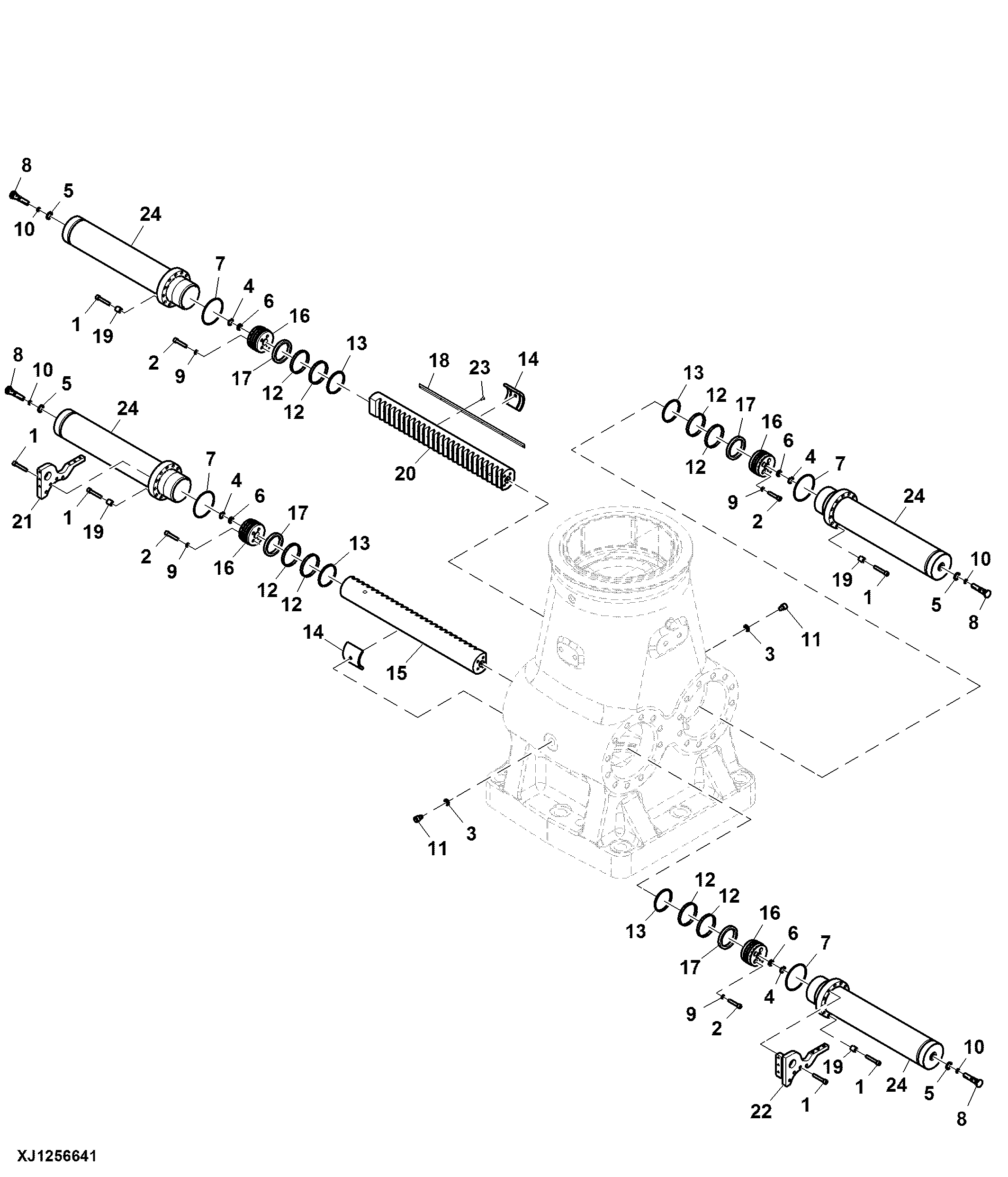 Slewing Cylinder, Rotating Boom Platform, CF8