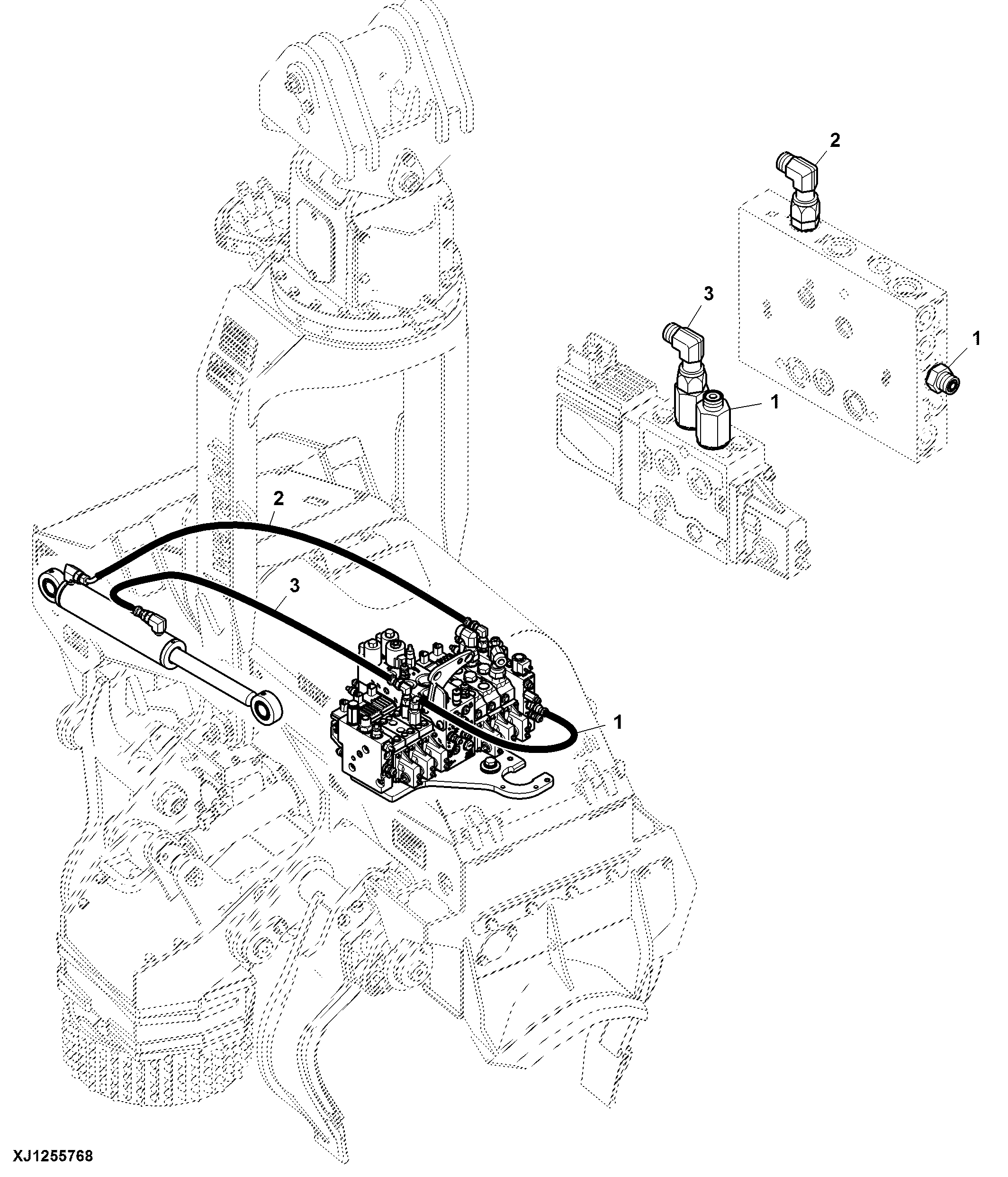 Tilt Cylinder Hoses (000085 - )